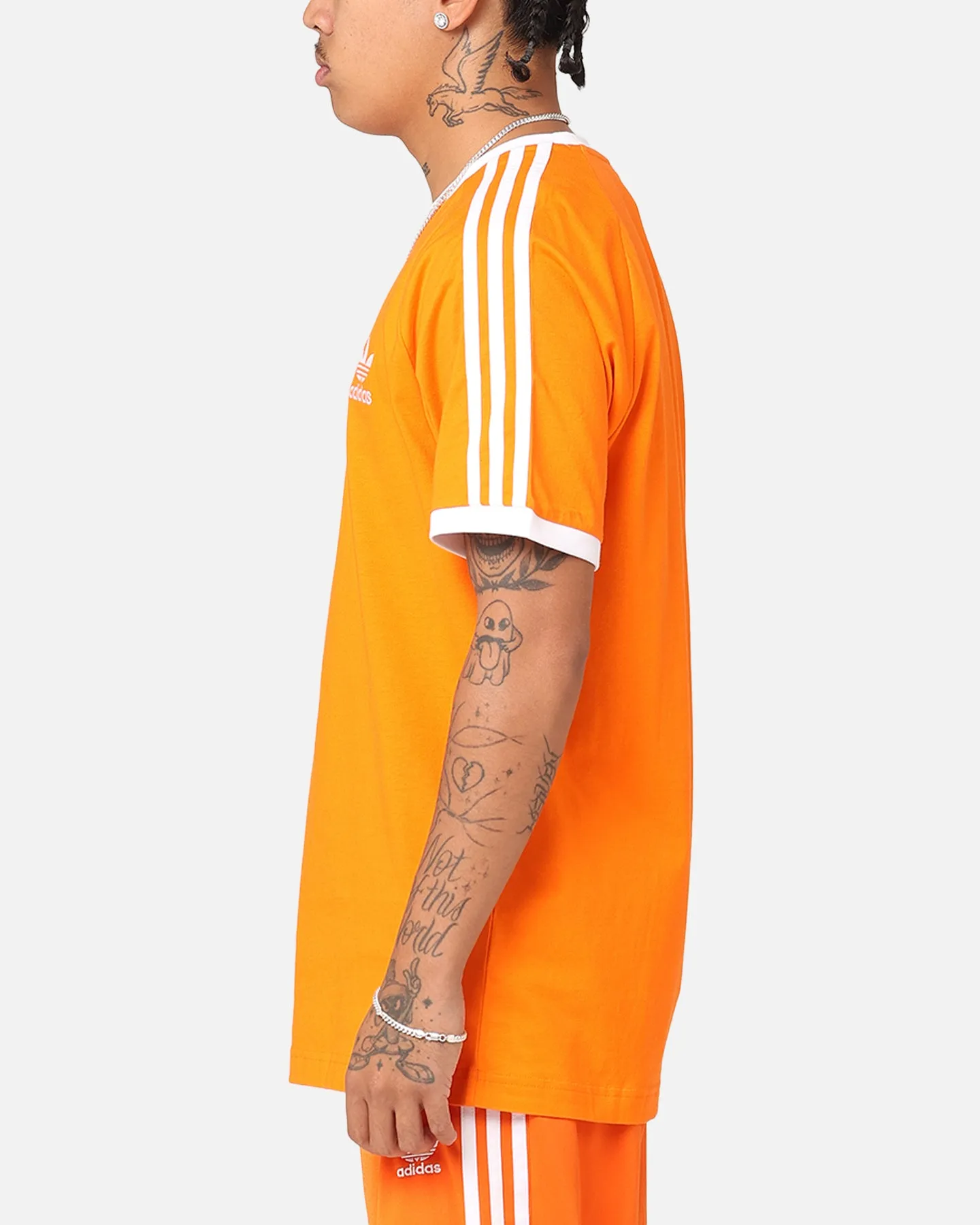 Adidas 3-Stripes T-Shirt Orange