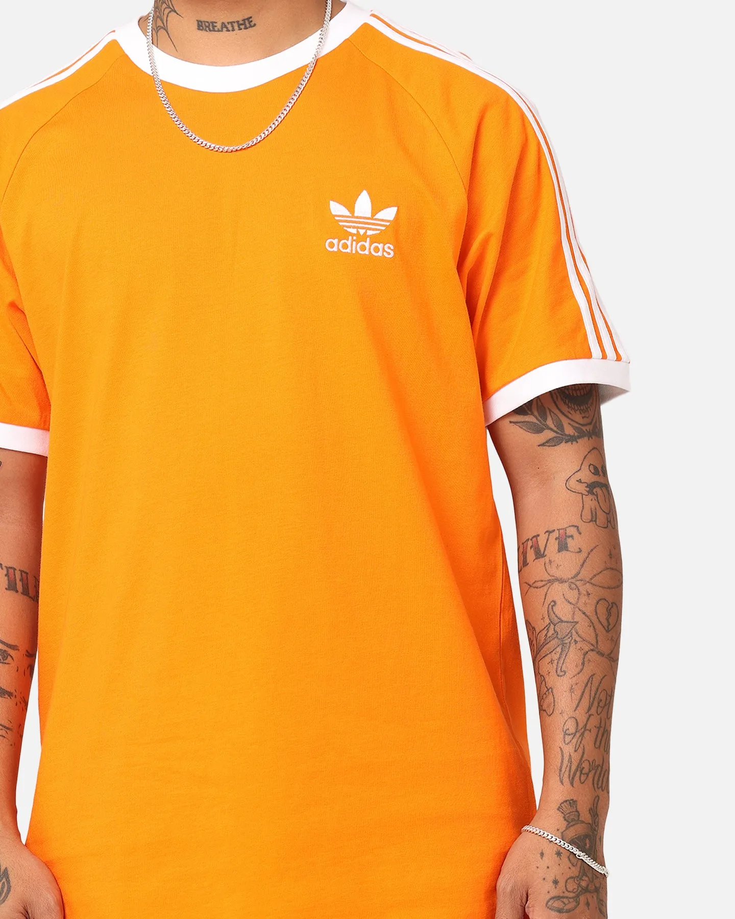 Adidas 3-Stripes T-Shirt Orange