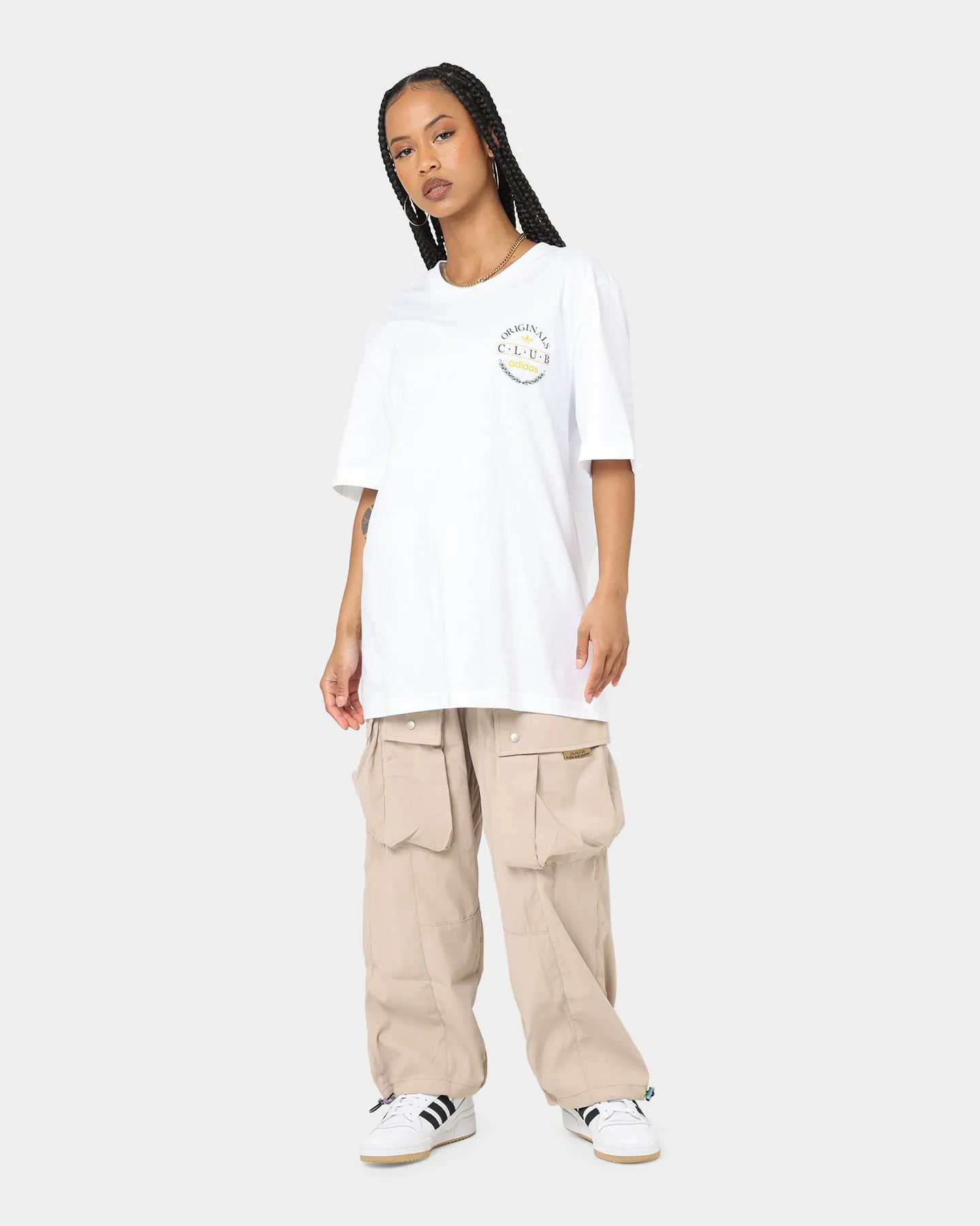 Adidas Club Logo T-Shirt White