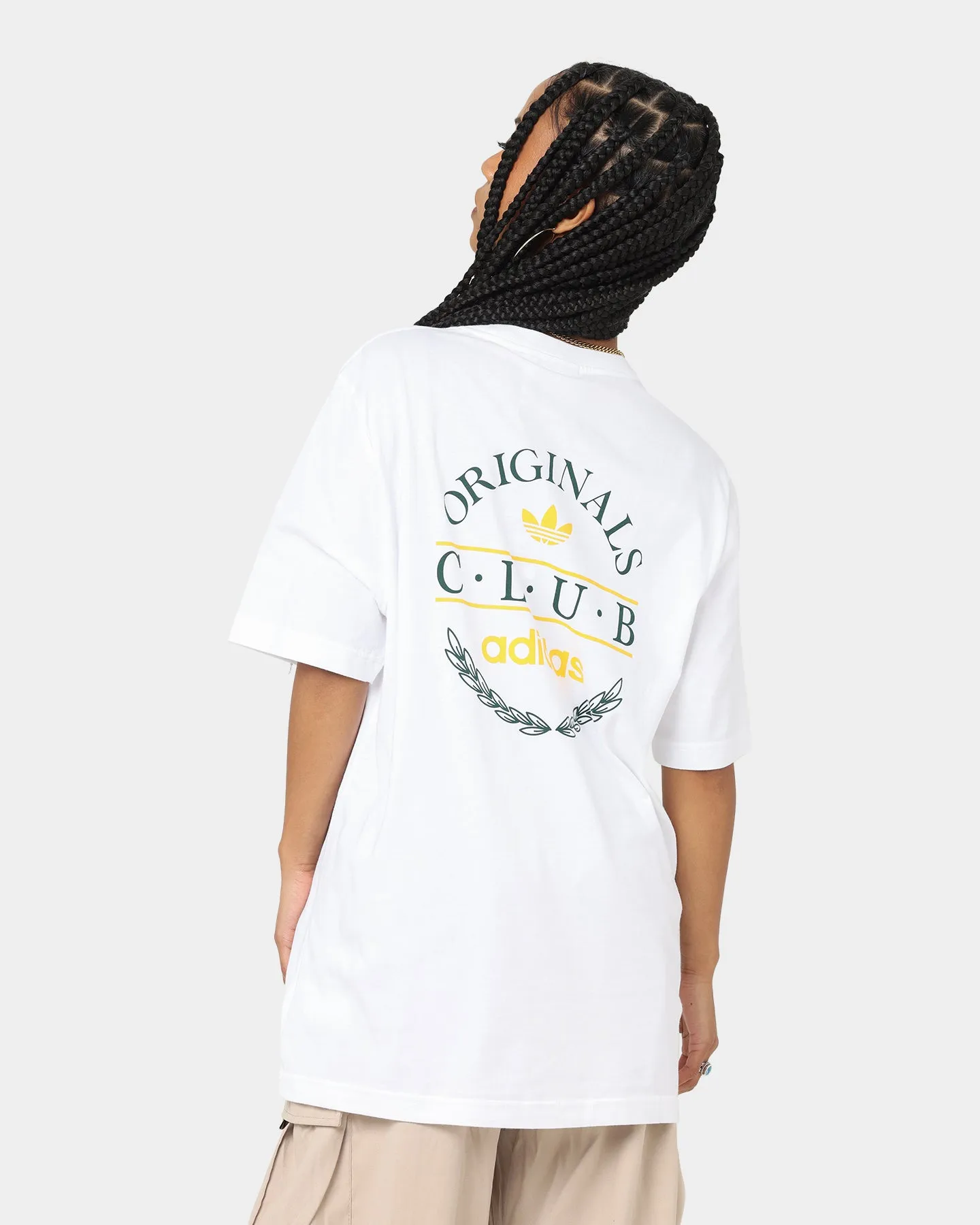 Adidas Club Logo T-Shirt White
