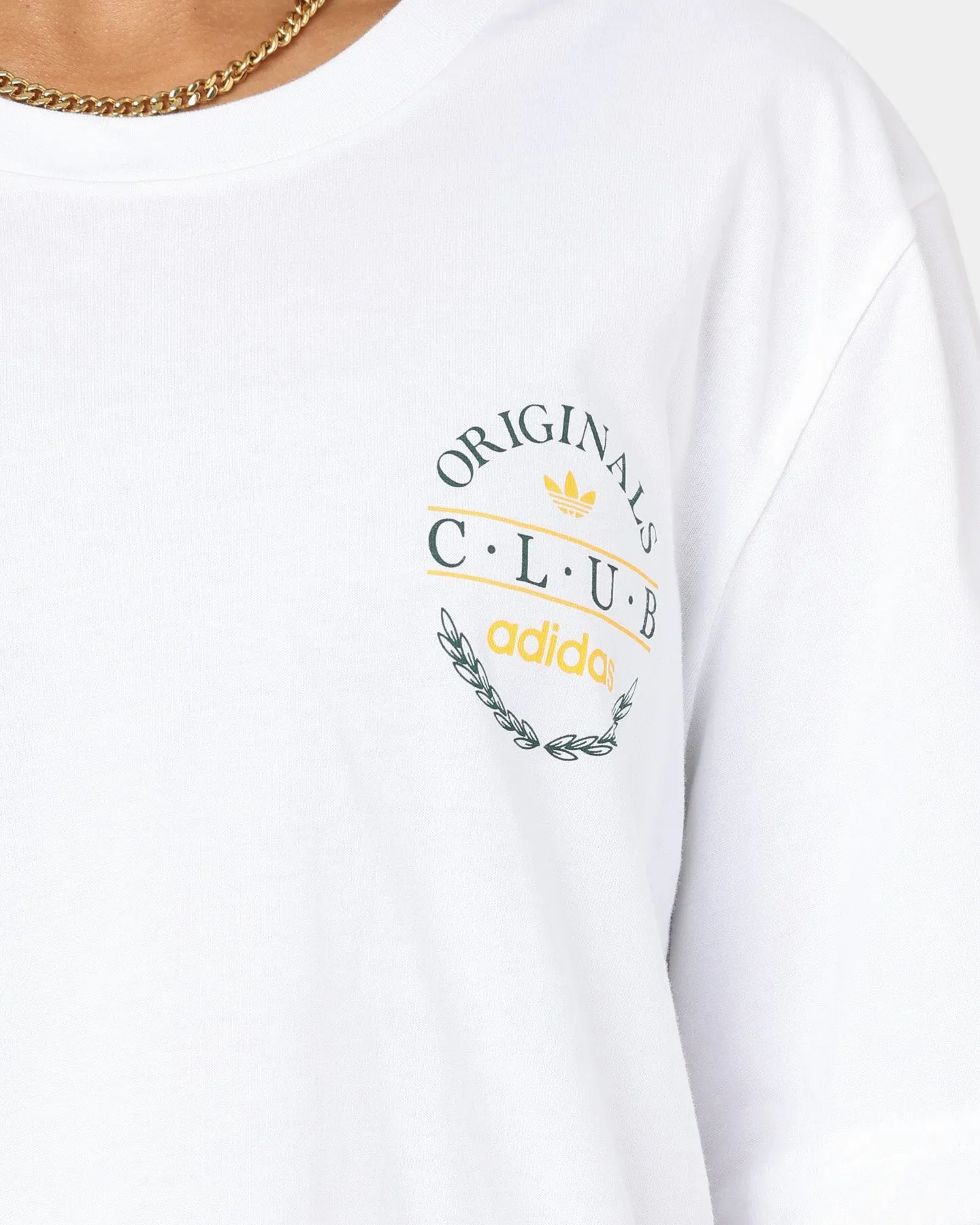 Adidas Club Logo T-Shirt White