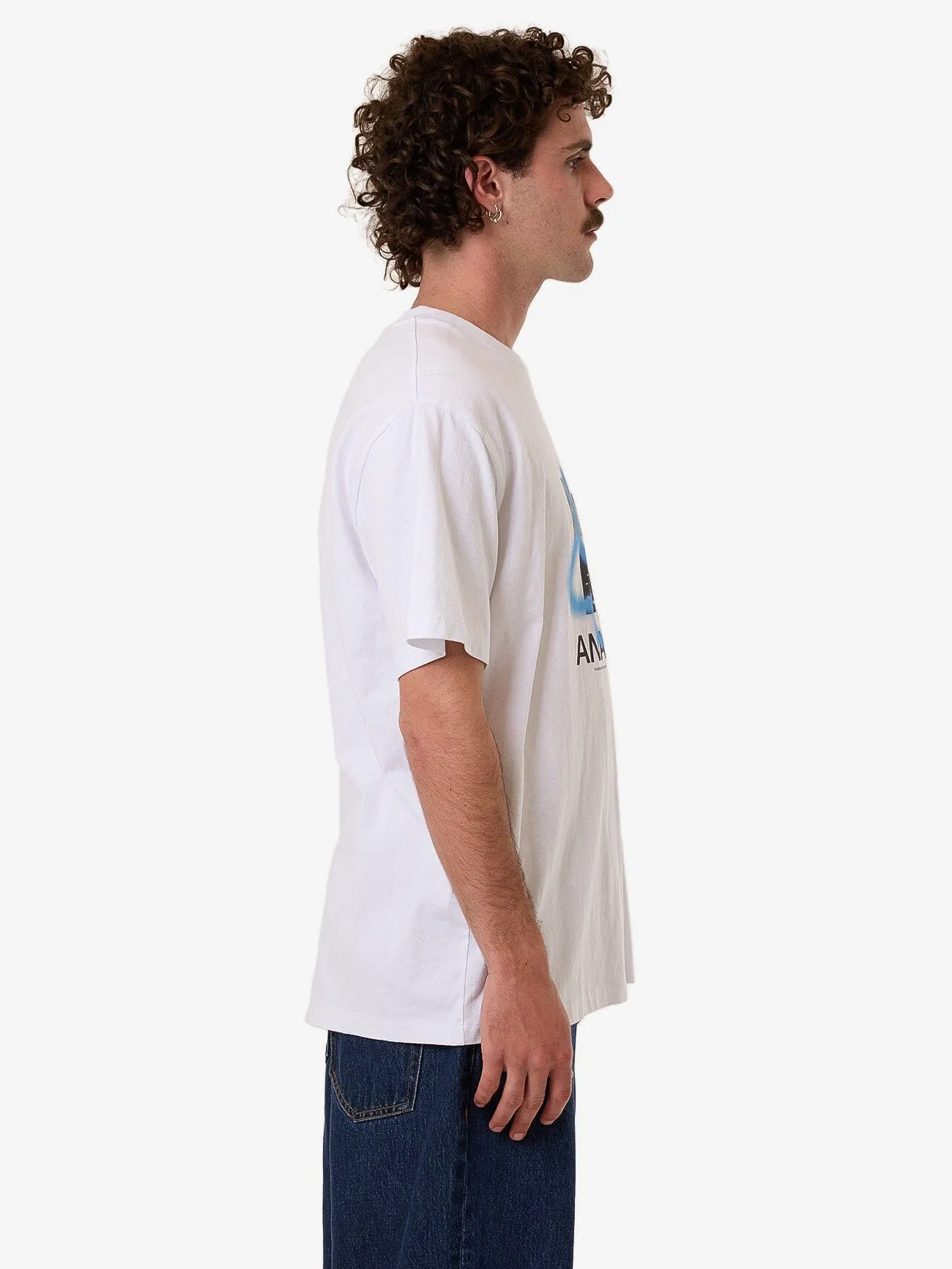 Anarchy  JAMES ADAMS Merch Fit Tee - White