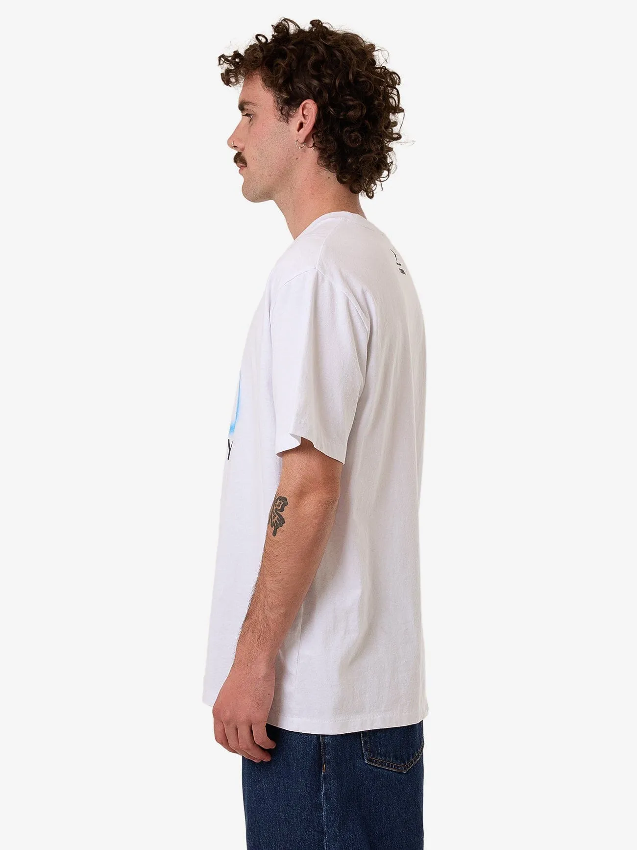 Anarchy  JAMES ADAMS Merch Fit Tee - White