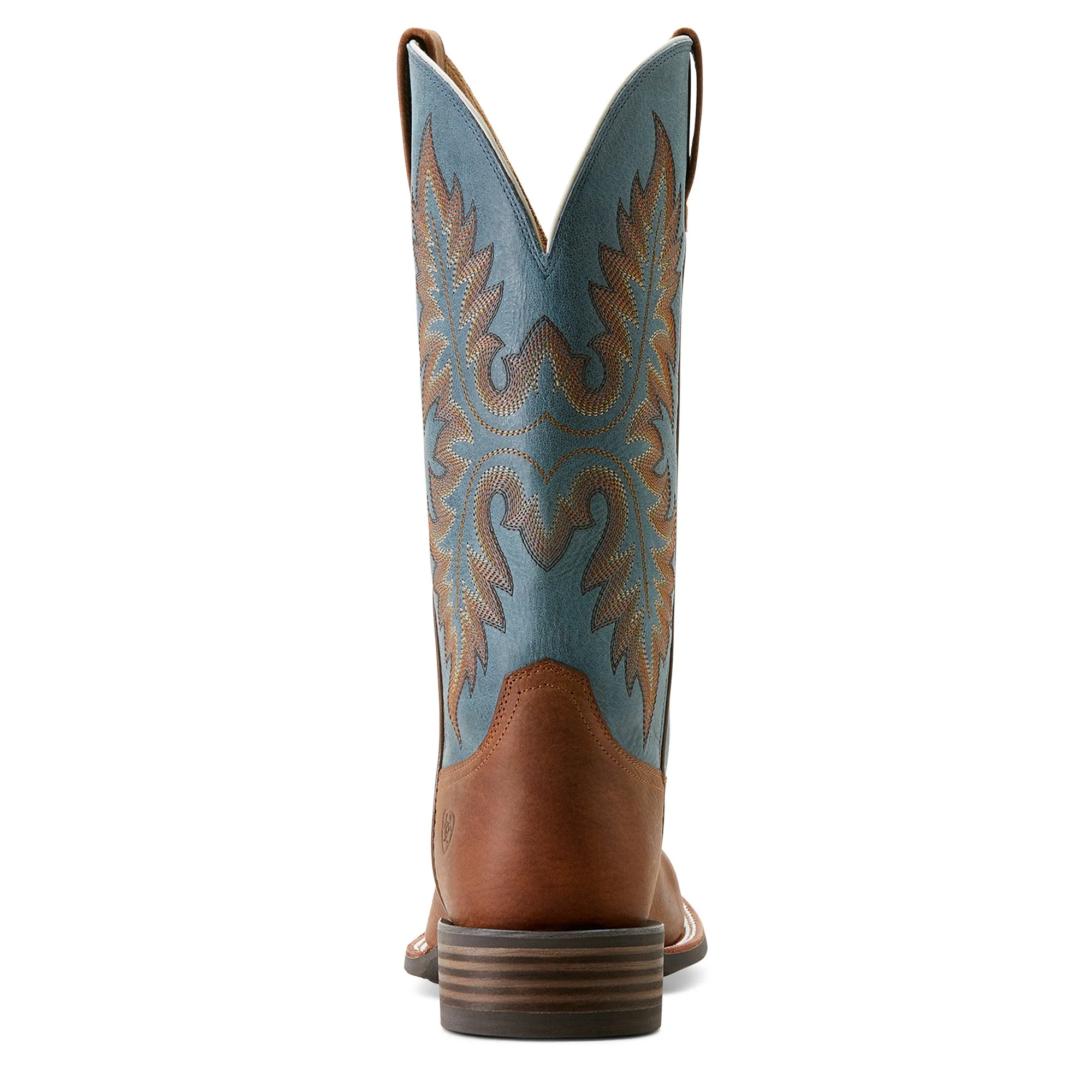 Ariat Mens 10053739 Hudson Western Boots in Wicker Brown/Dusty Blue