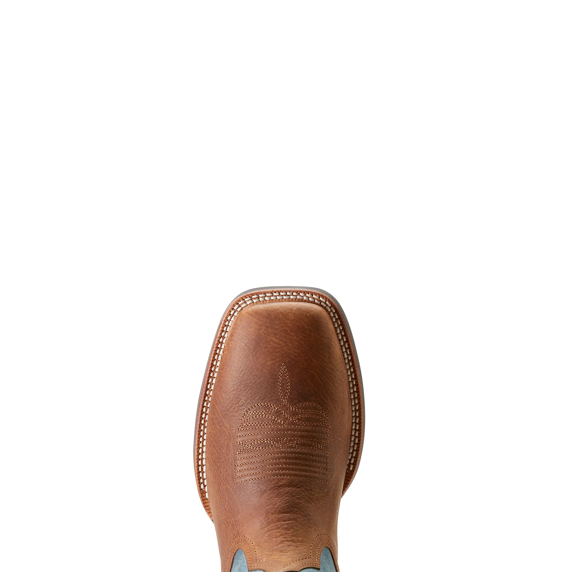 Ariat Mens 10053739 Hudson Western Boots in Wicker Brown/Dusty Blue