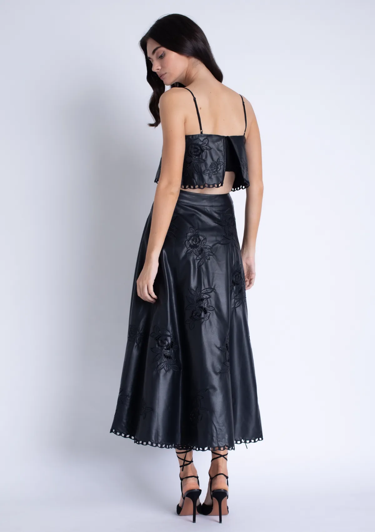 Ava Vegan Leather Top