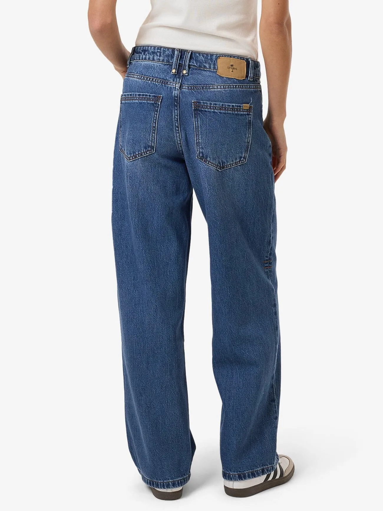 Billie Low Rise Baggy Jean - Double Rinsed Blues