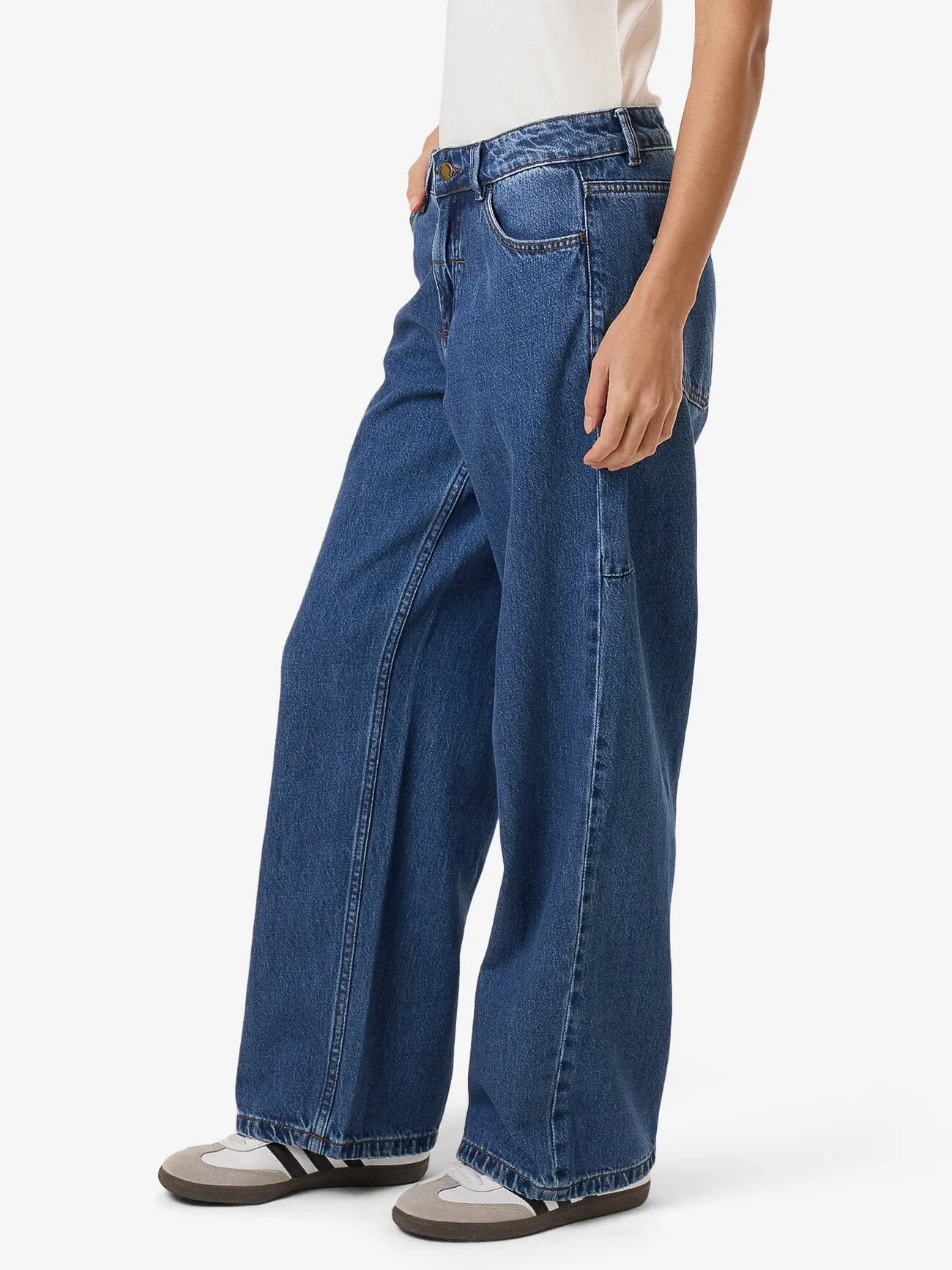 Billie Low Rise Baggy Jean - Double Rinsed Blues