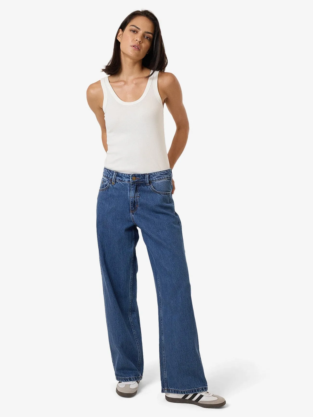 Billie Low Rise Baggy Jean - Double Rinsed Blues