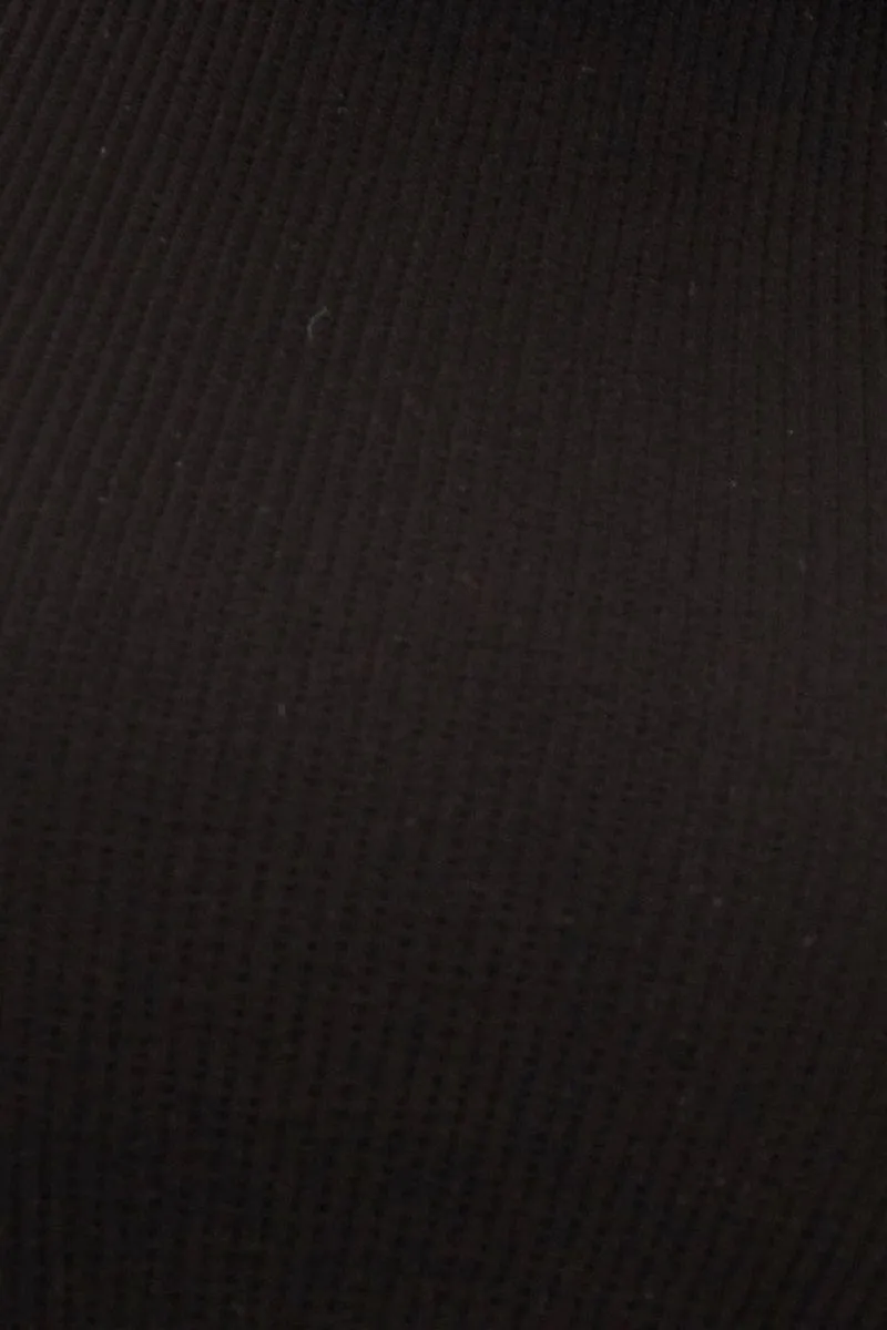 Black T Shirt Short Sleeve Crew Neck Seamless
