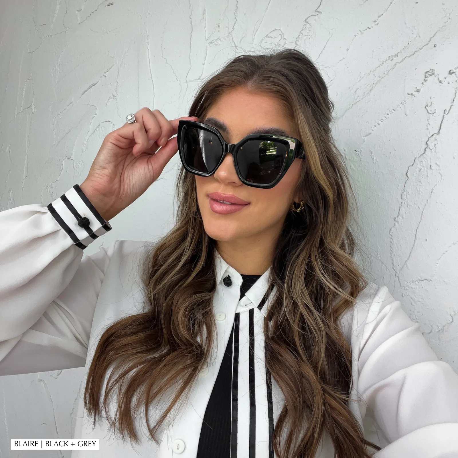 BLAIRE - CAFÉ OLE   BROWN GRADIENT SUNGLASSES