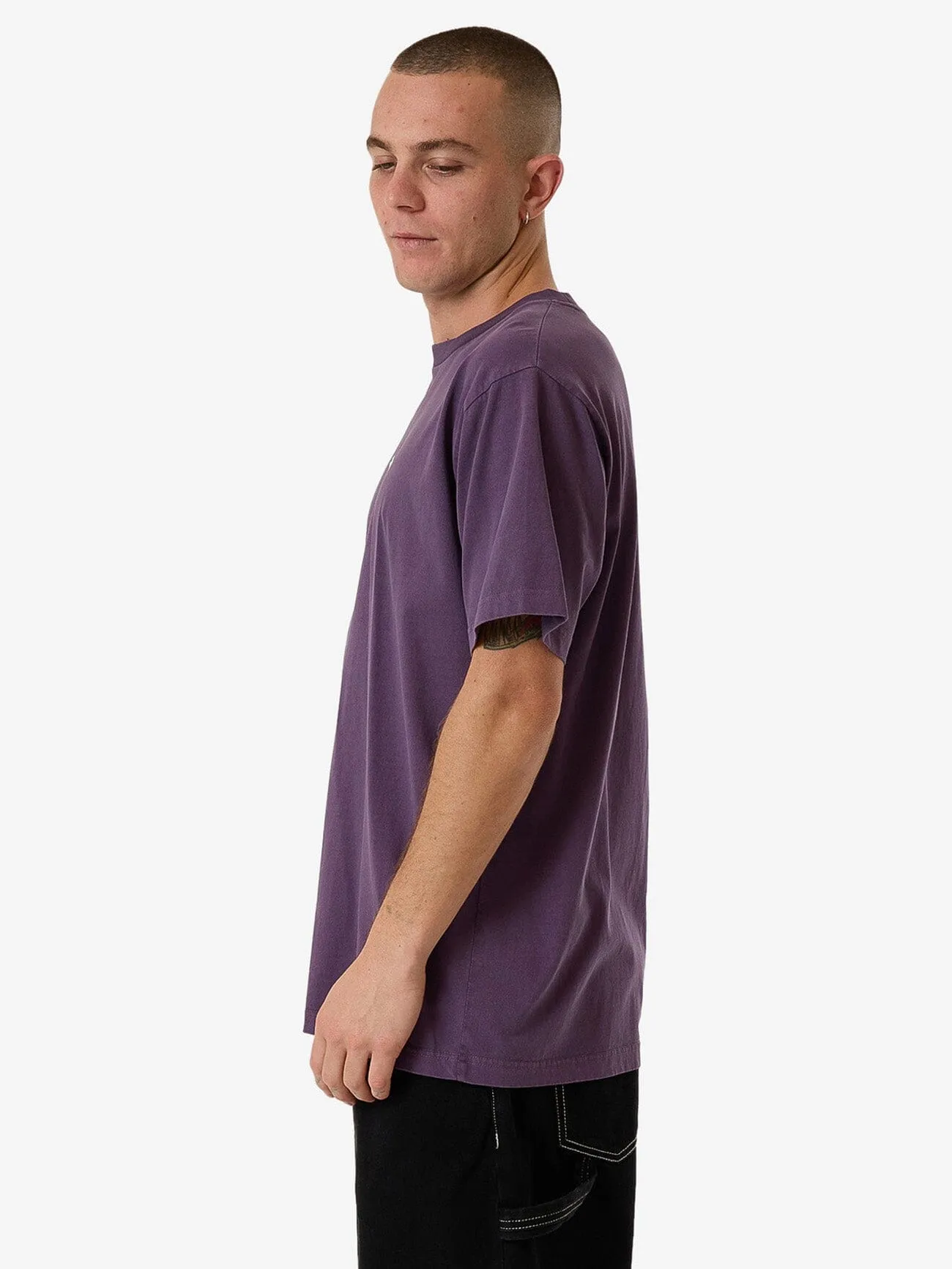 Blurred State Merch Fit Tee - Dust Purple