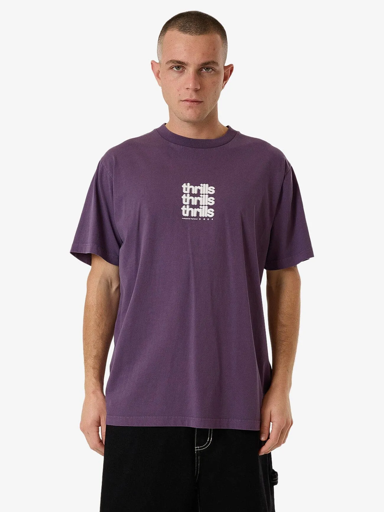 Blurred State Merch Fit Tee - Dust Purple