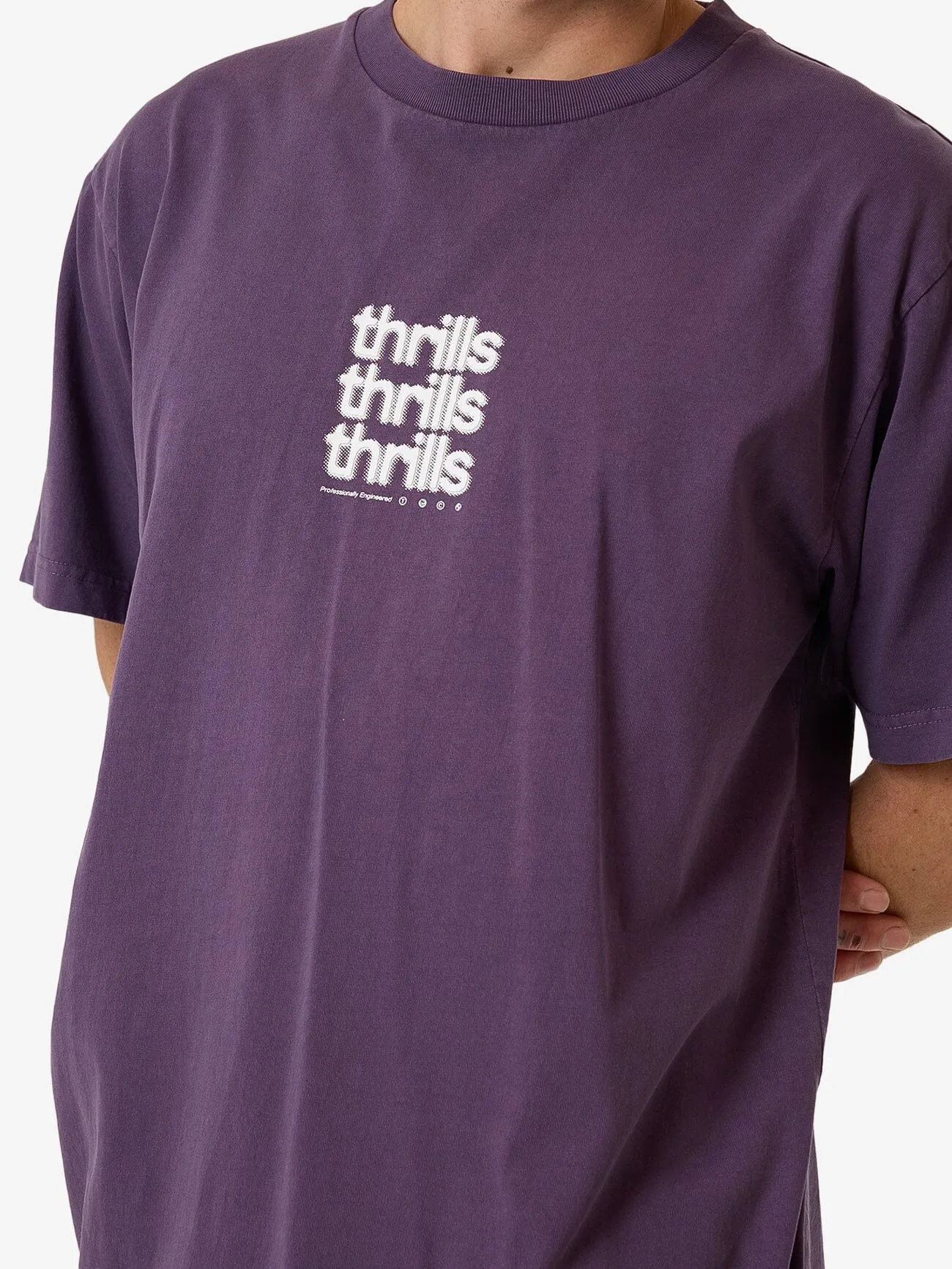Blurred State Merch Fit Tee - Dust Purple