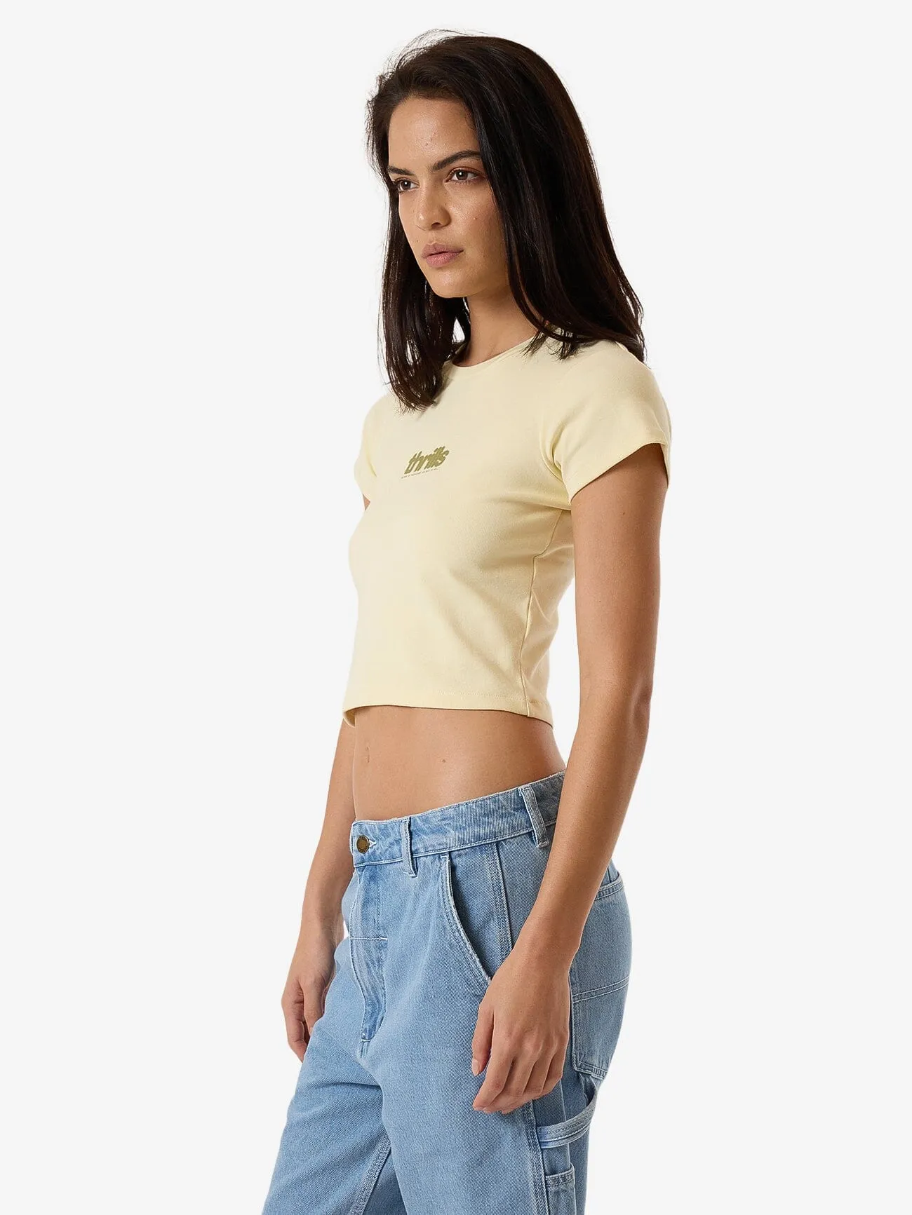 Blurred State Mini Tee - Butter