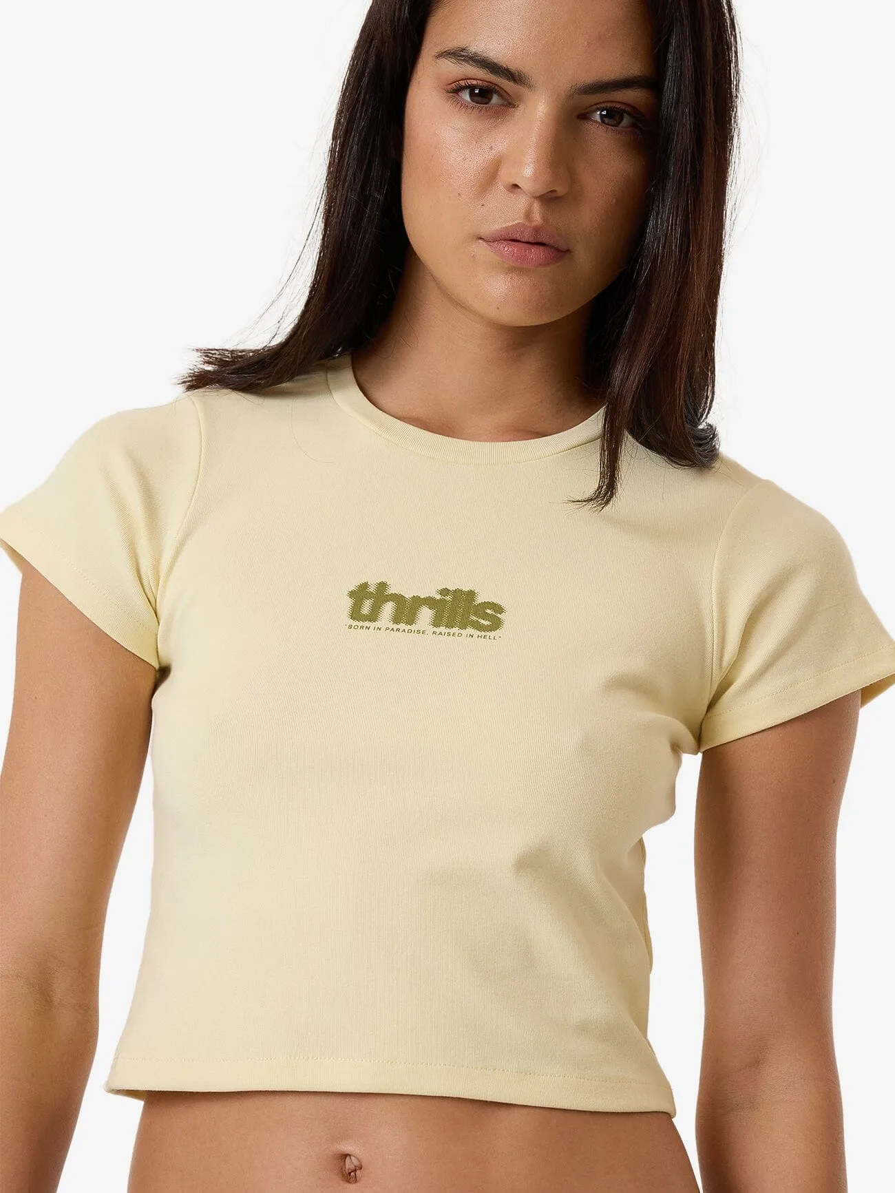 Blurred State Mini Tee - Butter