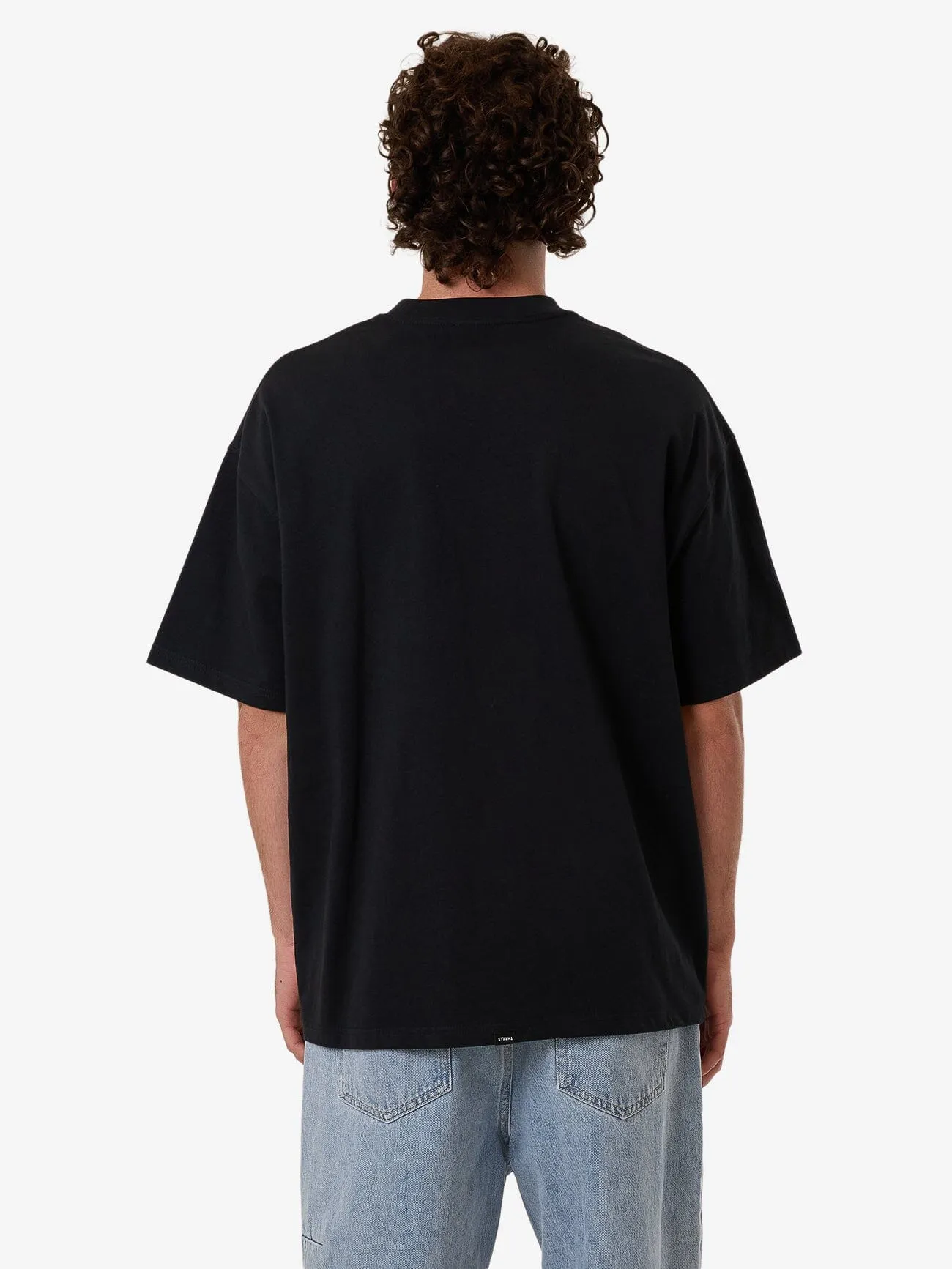 Born To Fly Box Fit Oversize Tee - Washed Black