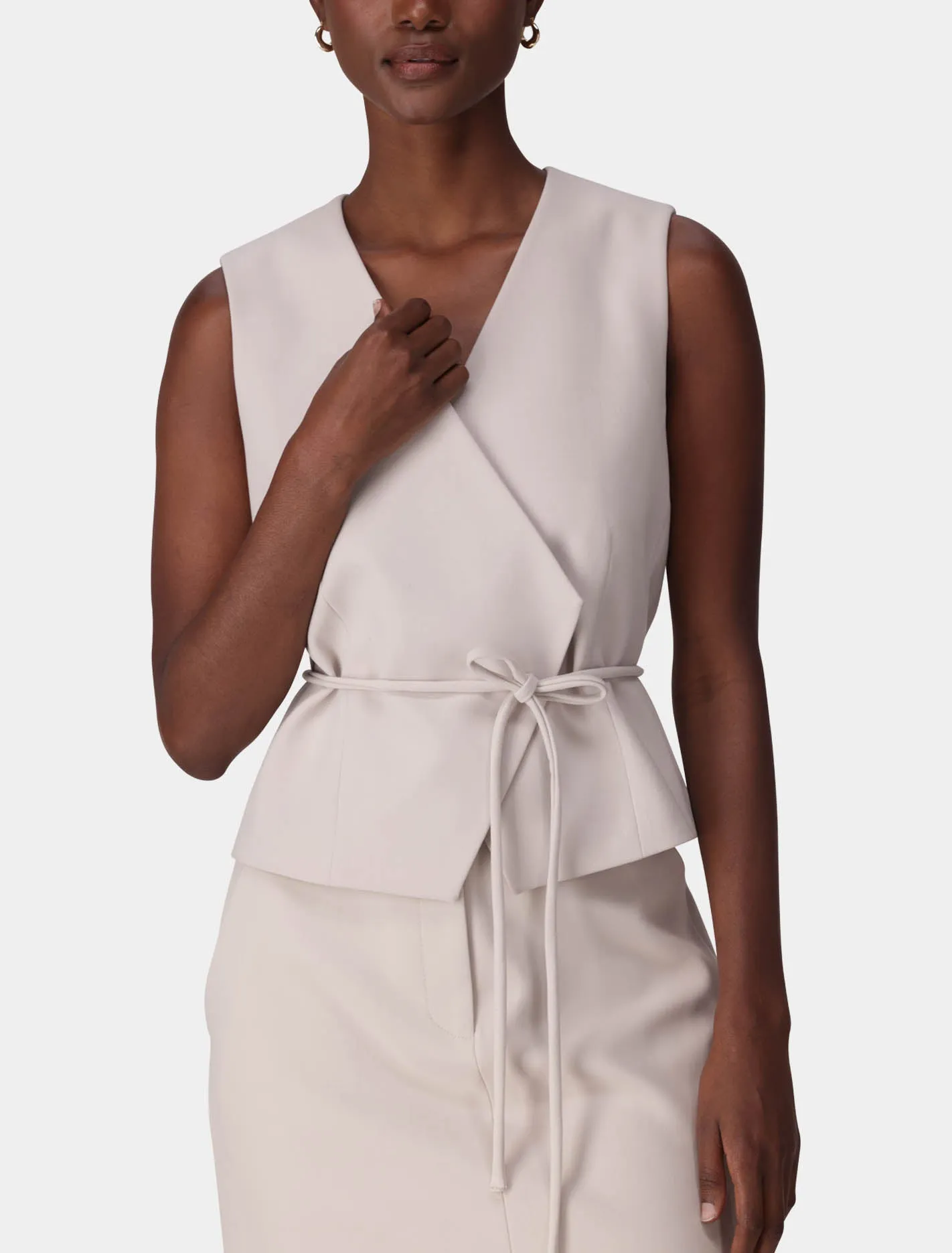 Cari Asymmetrical Waistcoat