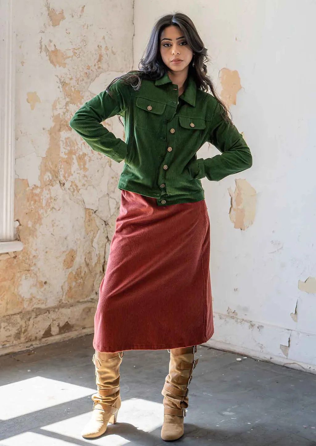 Corduroy Jacket Douglas Fir