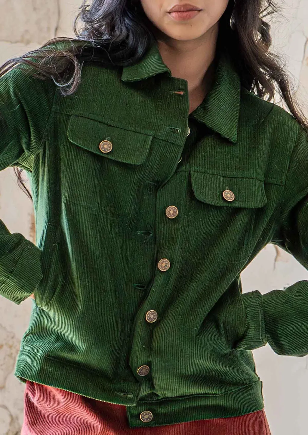 Corduroy Jacket Douglas Fir