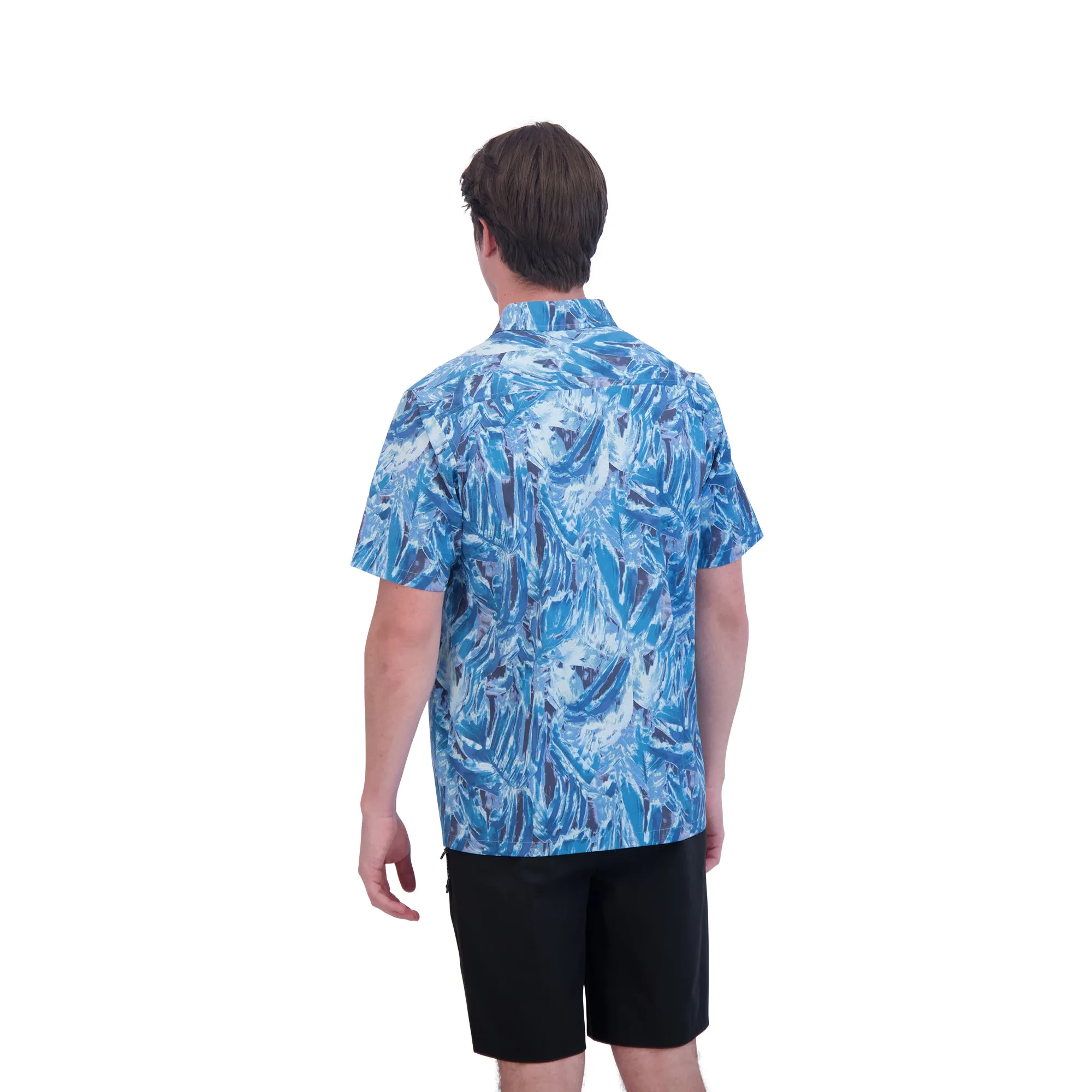 Dakine Aloha Button Down Short Sleeve Shirt - Hanna Blue Print