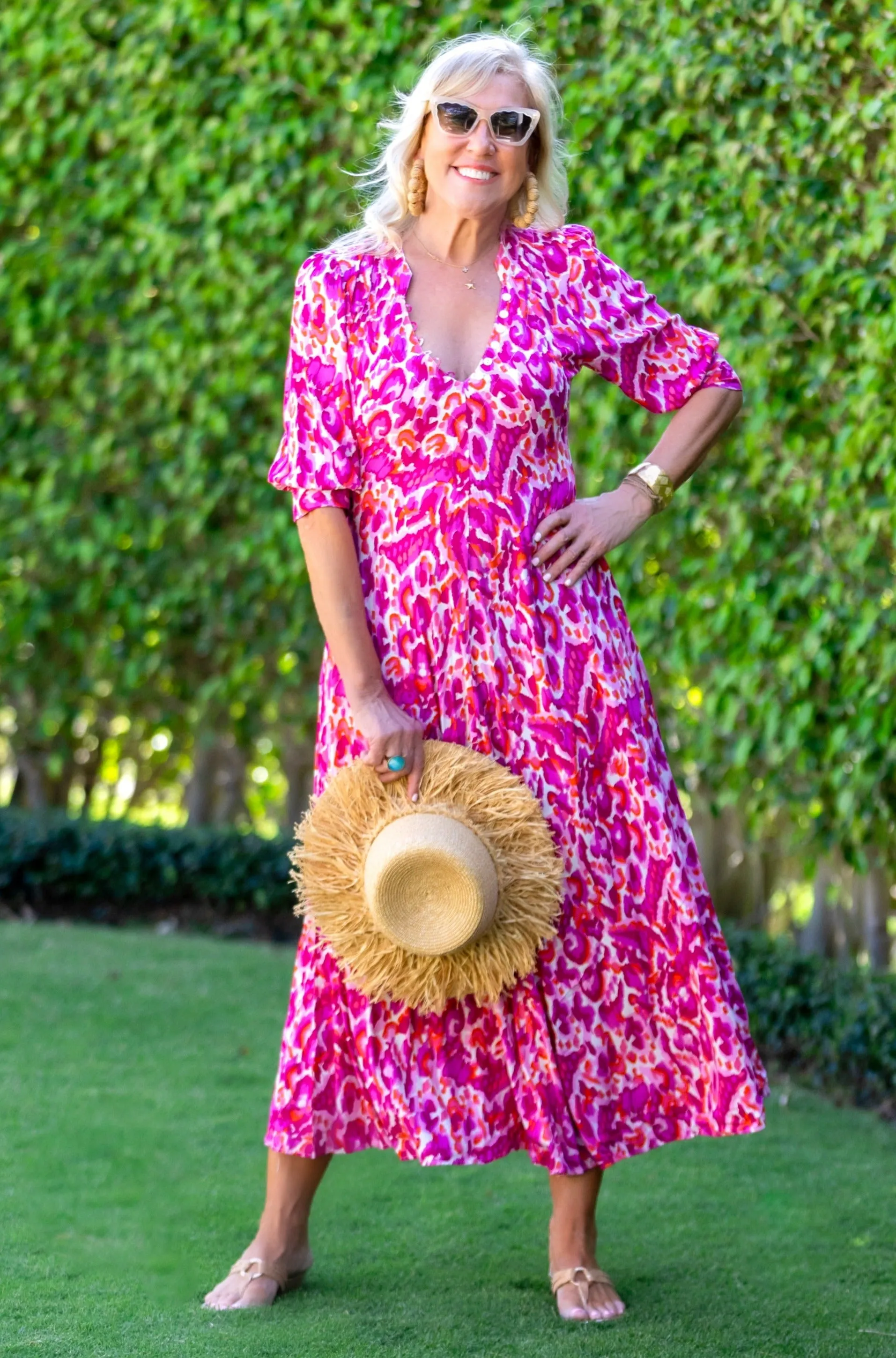 Daphne Dress / Magenta