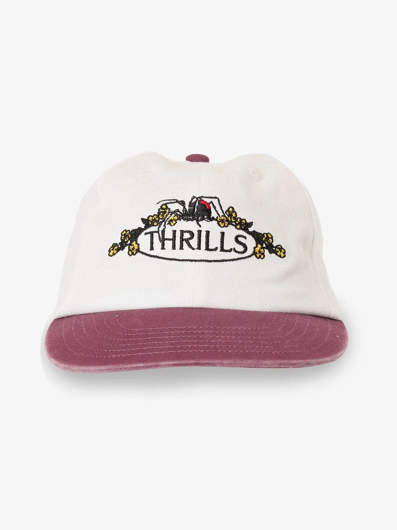 Deadly Garden 6 Panel Cap - Heritage White - Hawthorn Rose