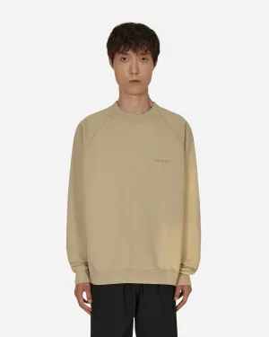 Diag Tab Vintage Crewneck Sweatshirt Beige