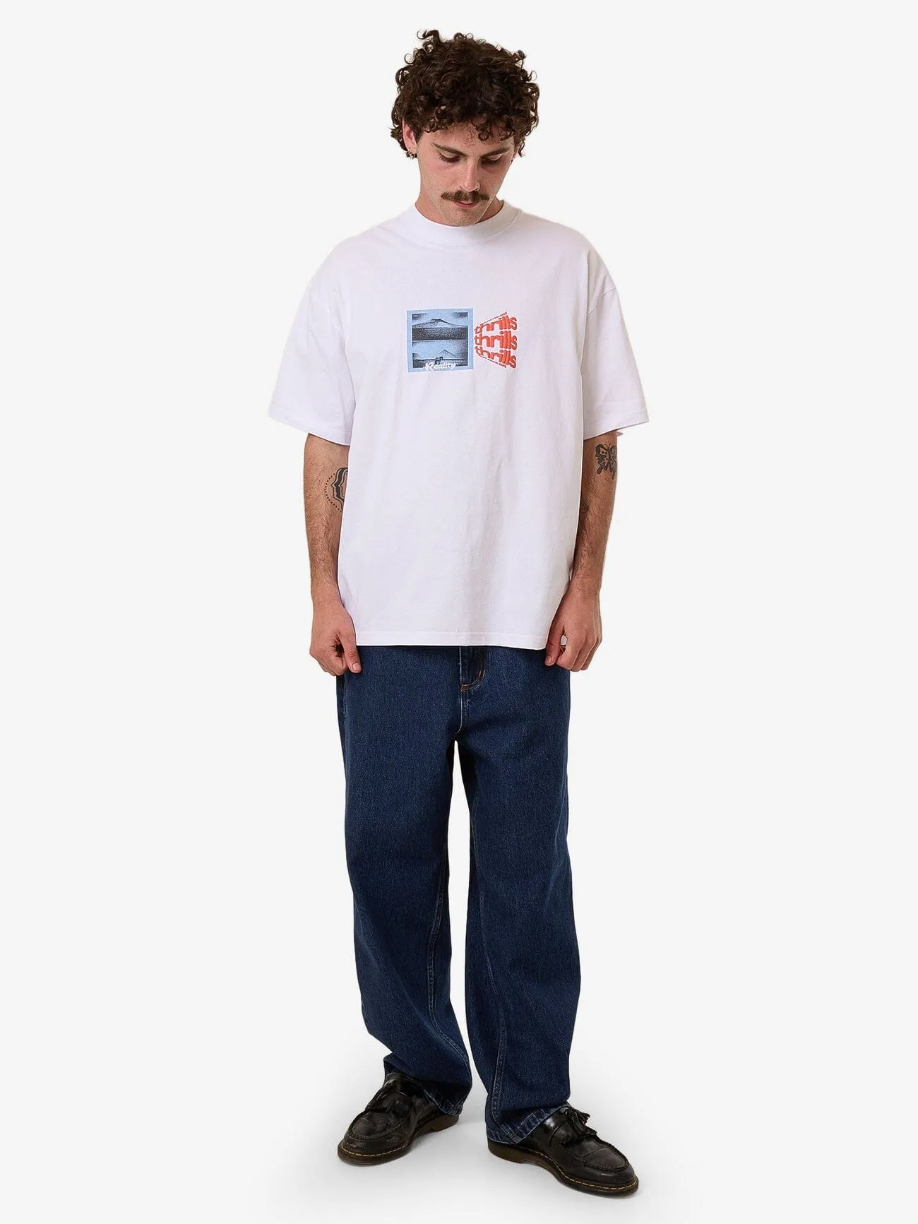 Dream Reality Box Fit Oversize Tee - White