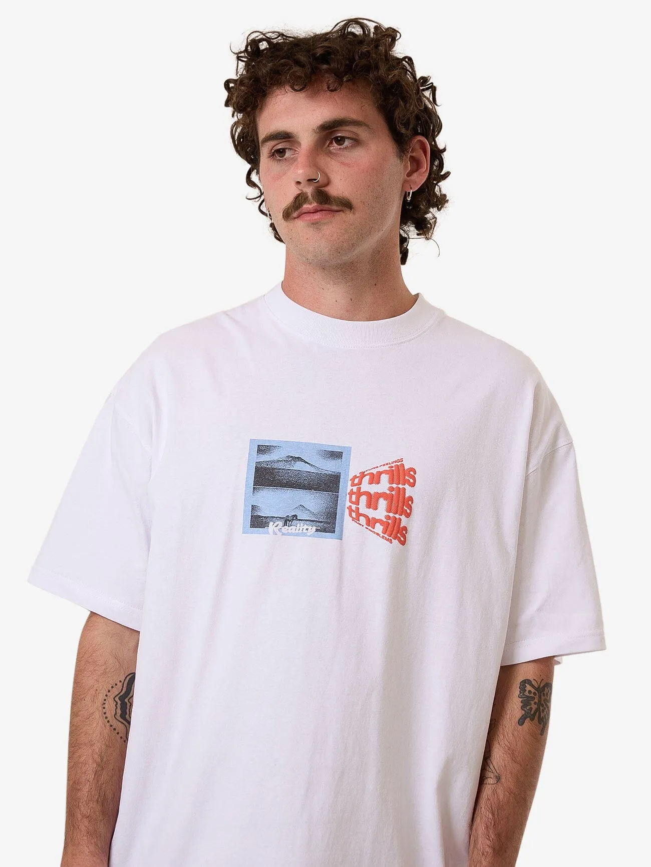 Dream Reality Box Fit Oversize Tee - White