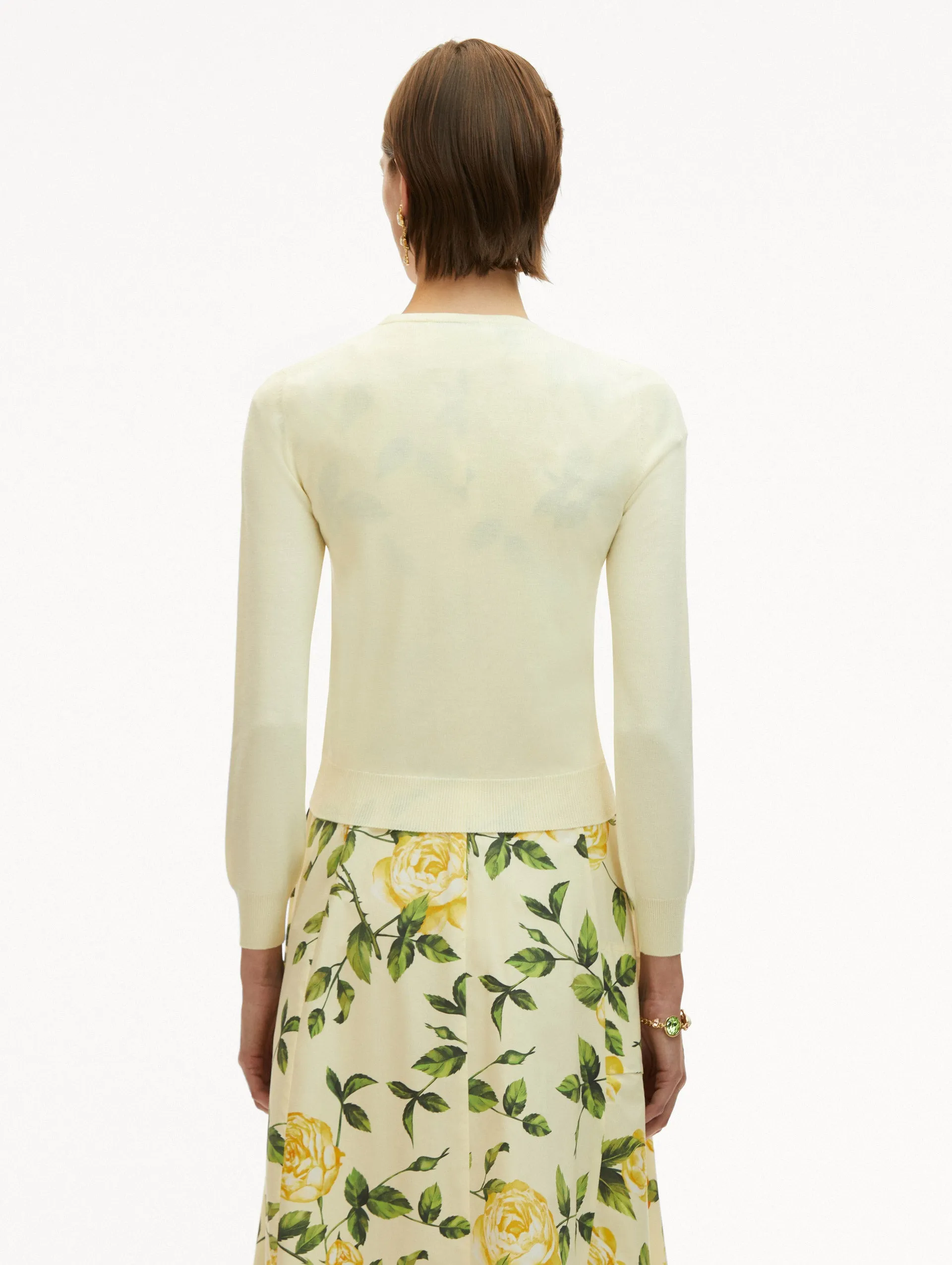 English Rose Threadwork Cardigan