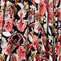 Floral High Waist A-Line Maxi Skirt