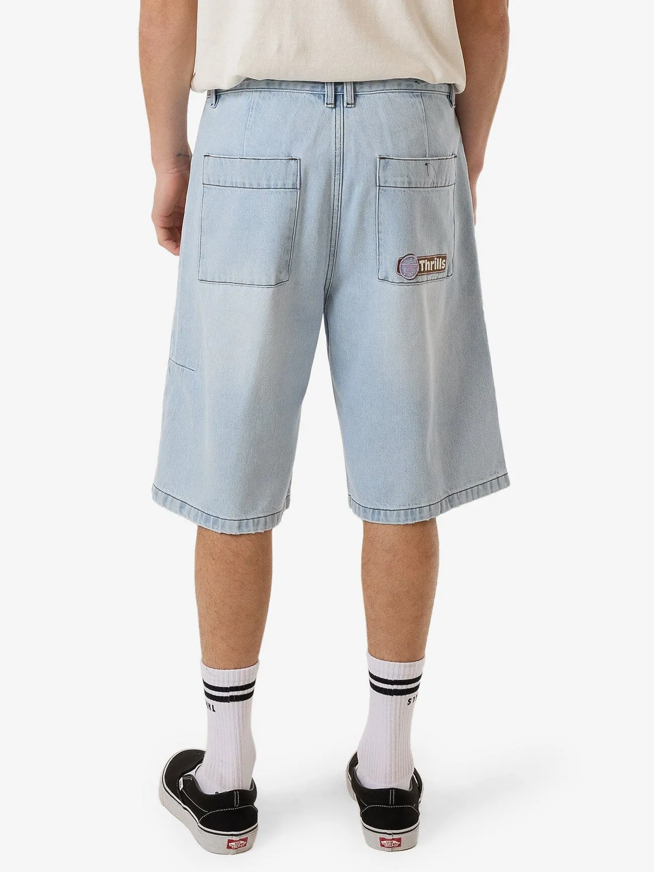 Gazed Big Slacker Denim Short - Gazed Blue