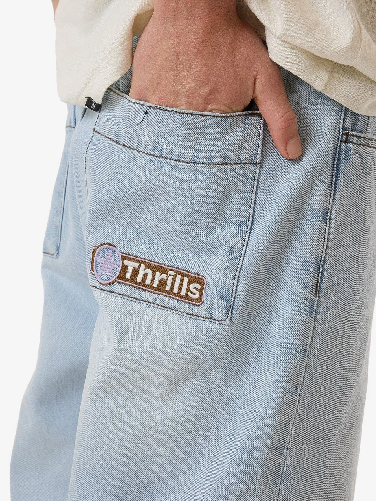 Gazed Big Slacker Denim Short - Gazed Blue