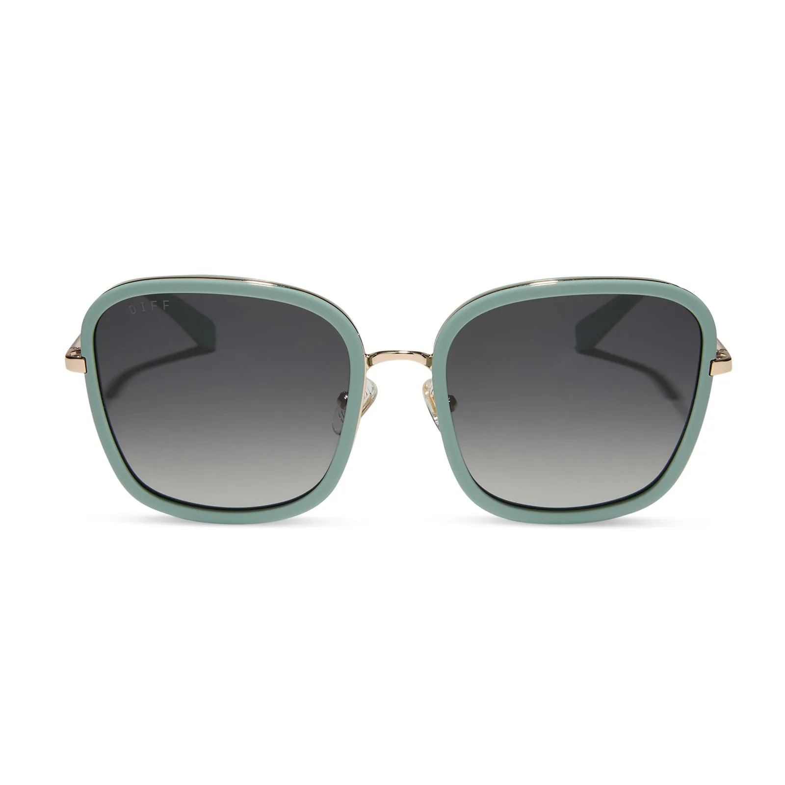 GENEVIVE - STEEL TEAL   GREY GRADIENT SUNGLASSES