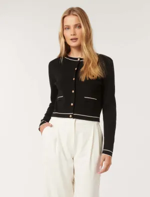 Gigi Tipped Cardigan