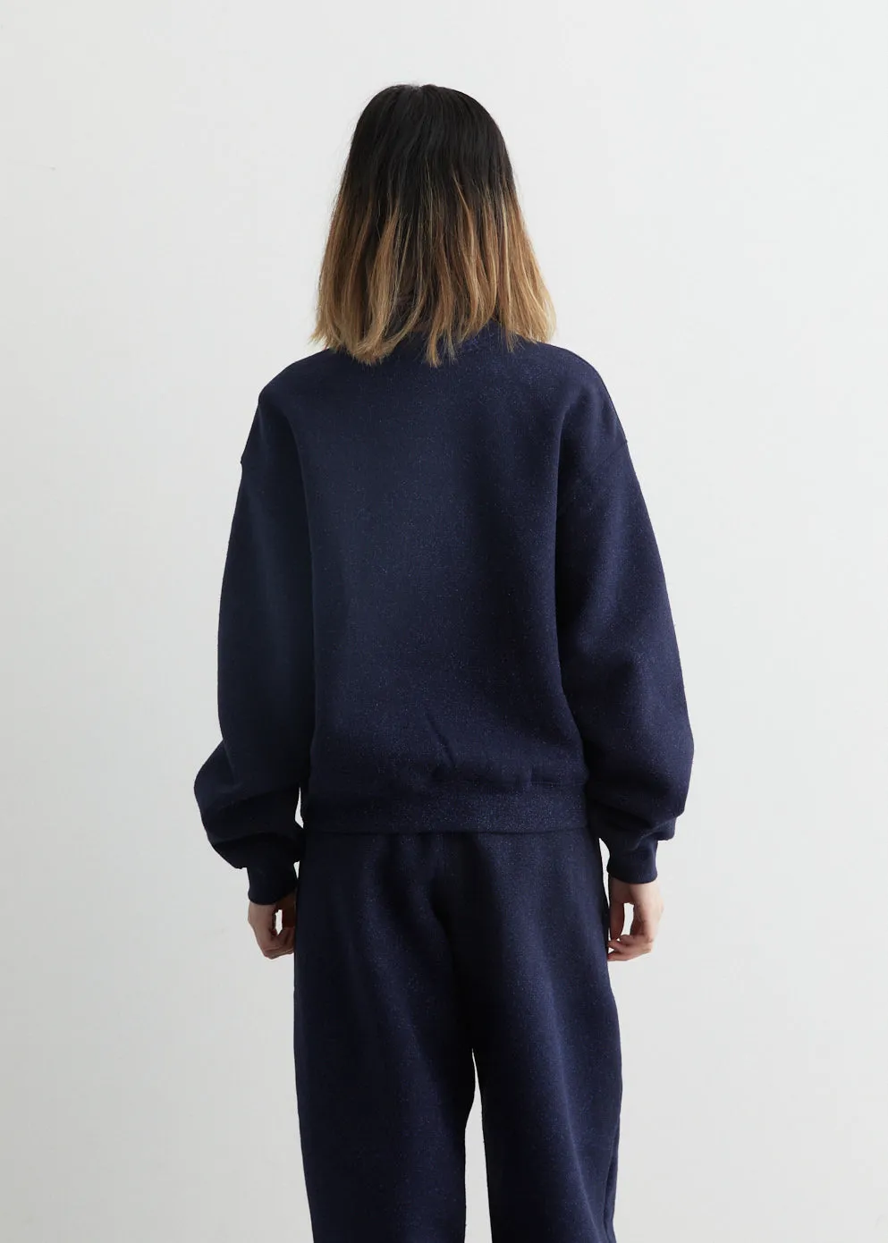 Glitter Essential Terry Sweatshirt With Puff Logo