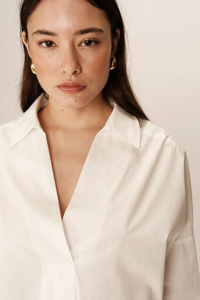 Grace & Mila Pavel Poplin Ecru Shirt
