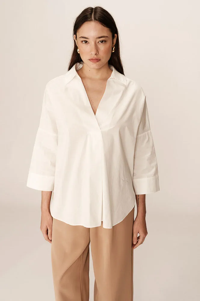 Grace & Mila Pavel Poplin Ecru Shirt