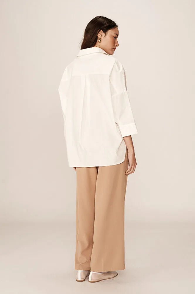 Grace & Mila Pavel Poplin Ecru Shirt