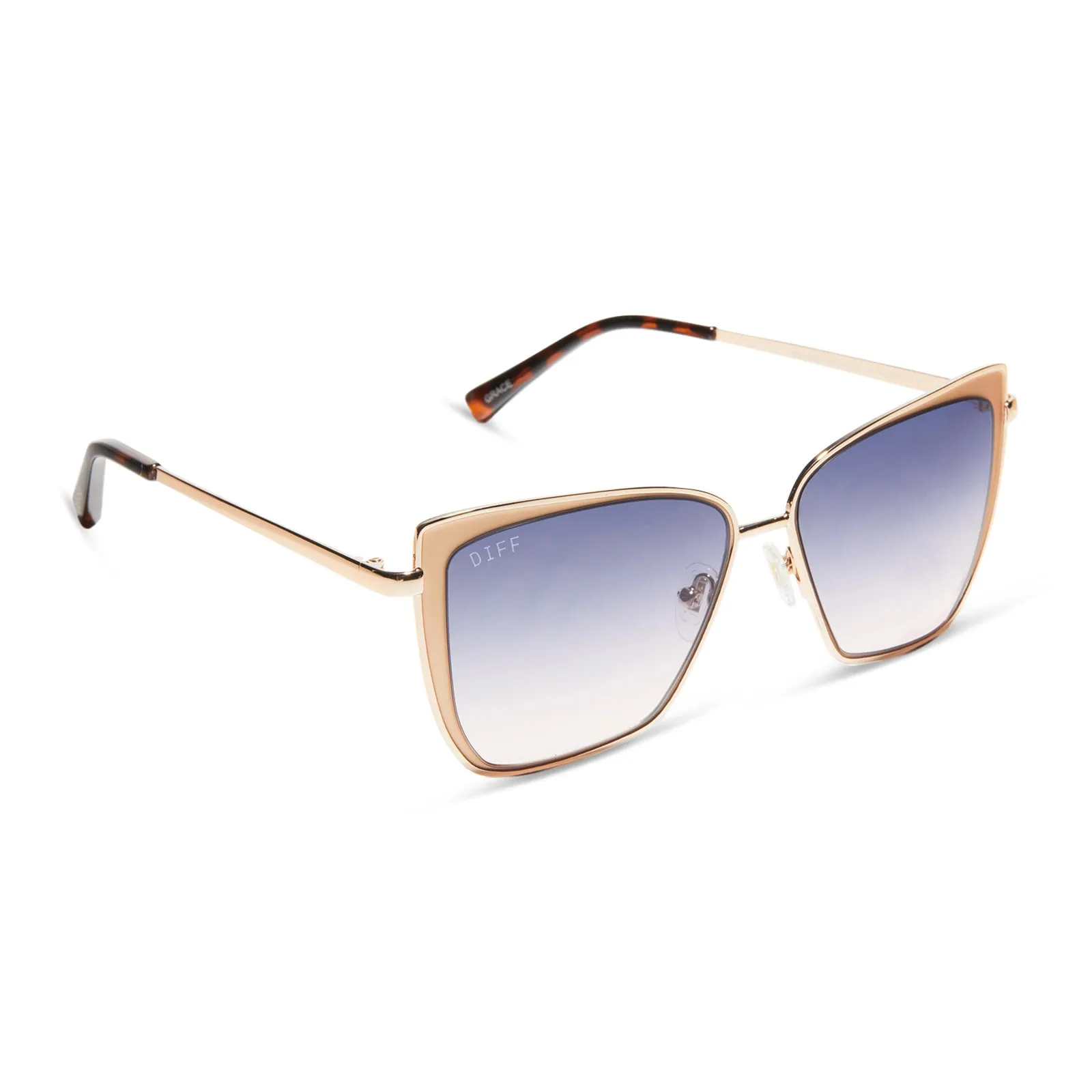 GRACE - CHAMPAGNE   LAVENDER ROSE GRADIENT SUNGLASSES