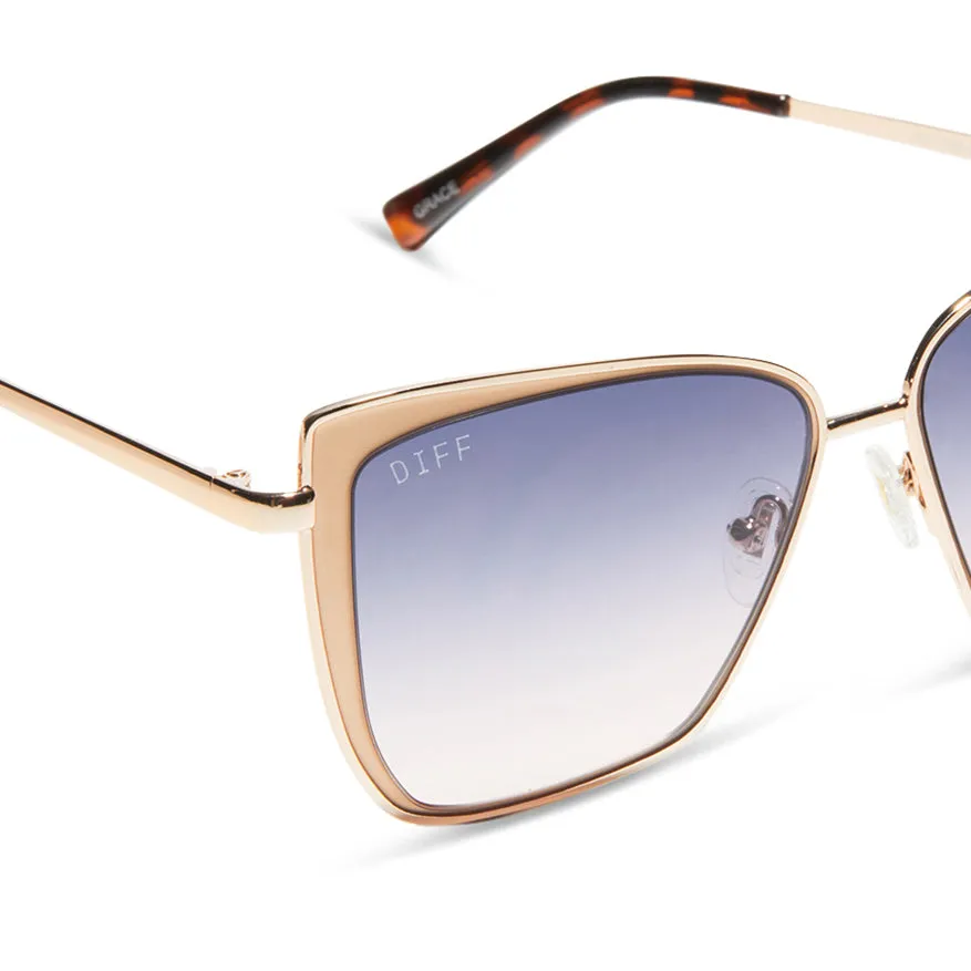 GRACE - CHAMPAGNE   LAVENDER ROSE GRADIENT SUNGLASSES