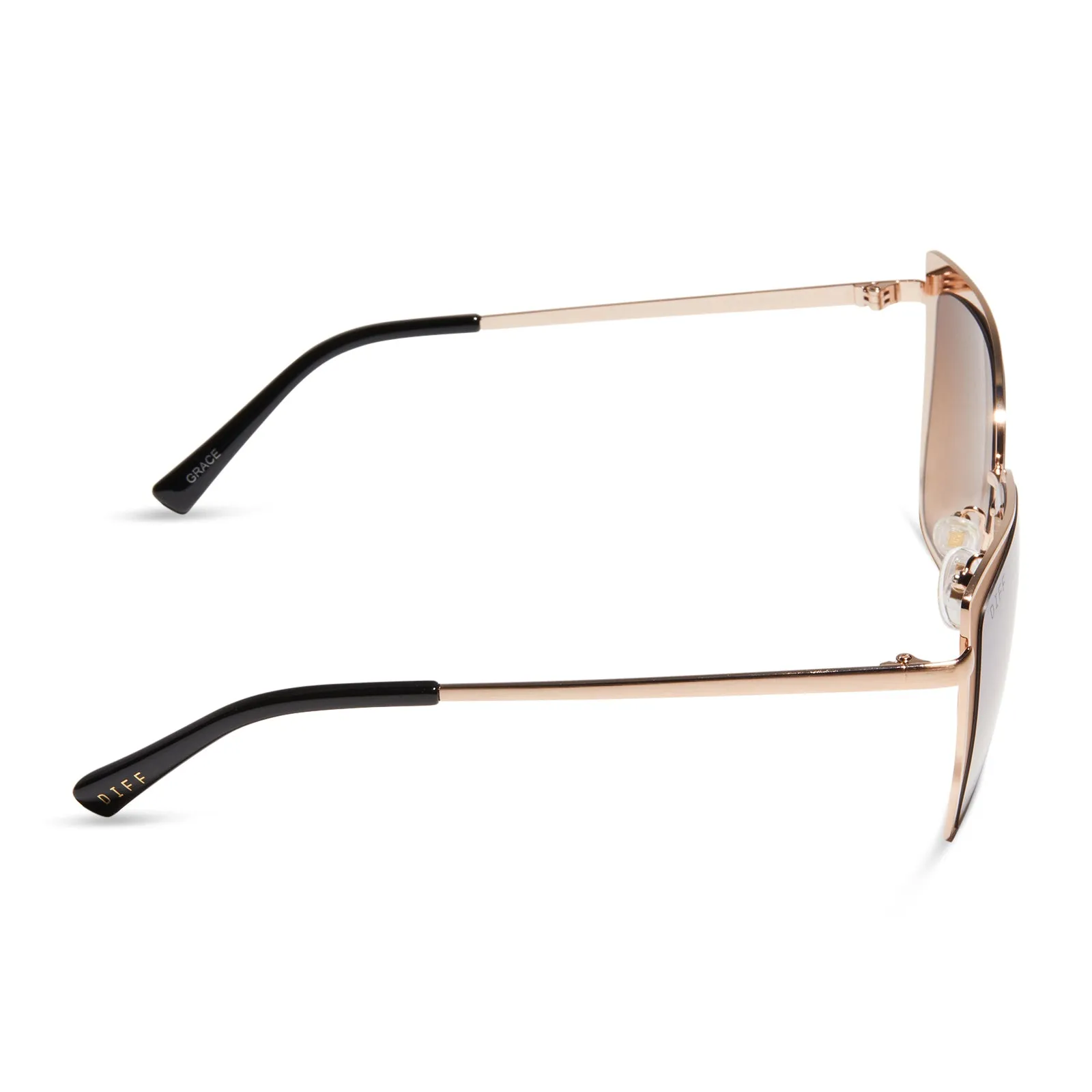 GRACE - GOLD   TAUPE ROSE MIRROR SUNGLASSES