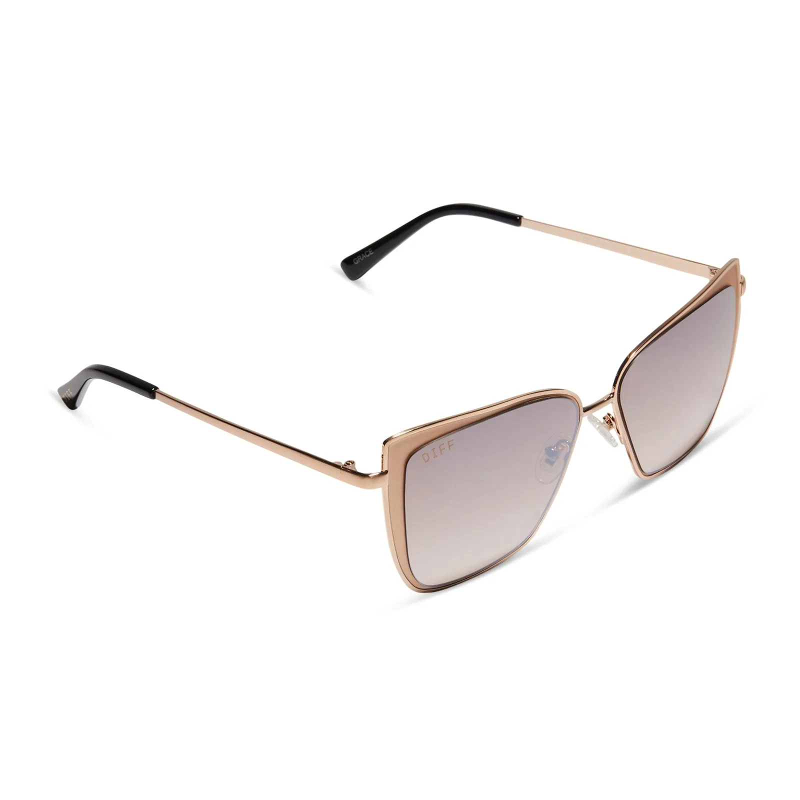 GRACE - GOLD   TAUPE ROSE MIRROR SUNGLASSES