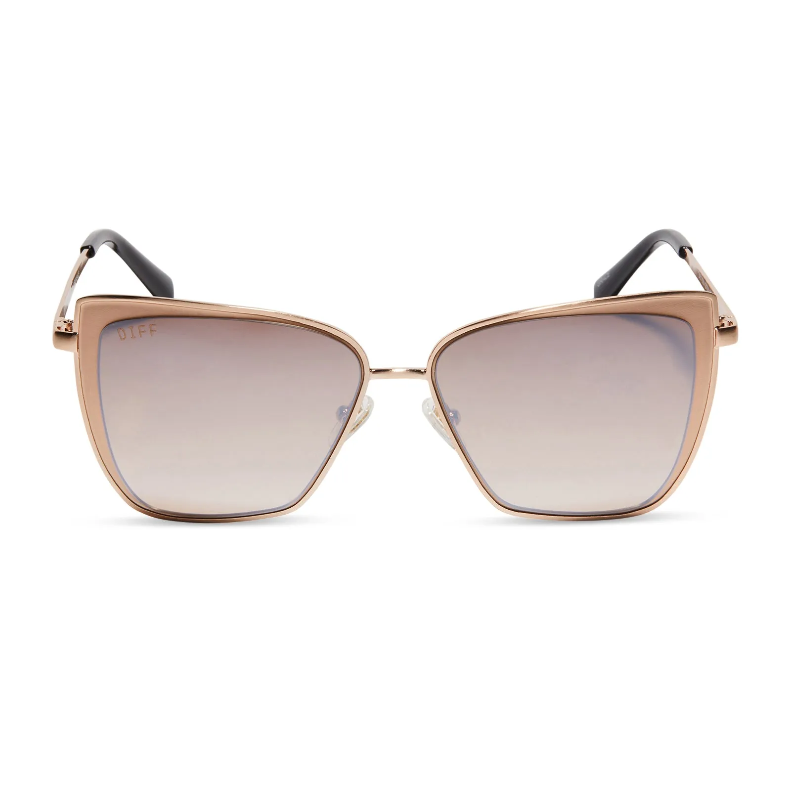 GRACE - GOLD   TAUPE ROSE MIRROR SUNGLASSES
