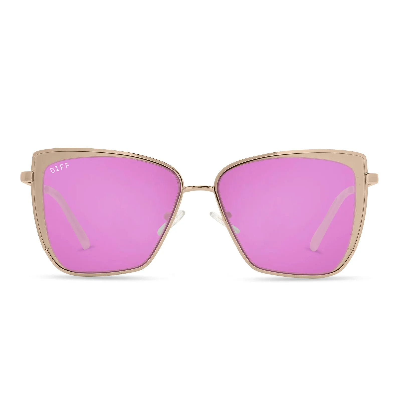 GRACE - ROSE GOLD   PINK MIRROR SUNGLASSES