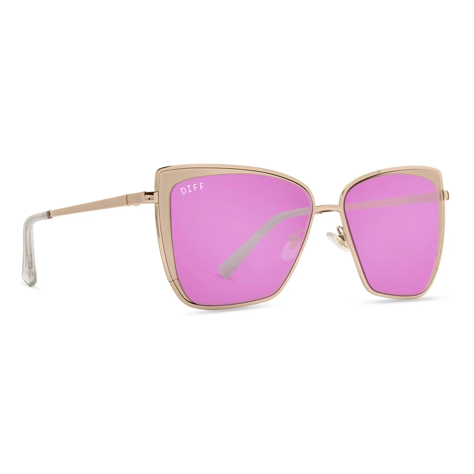 GRACE - ROSE GOLD   PINK MIRROR SUNGLASSES