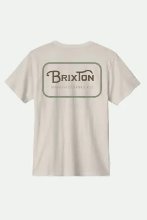 Grade S/S Standard T-Shirt - Cream/Dark Brown/Washed Olive