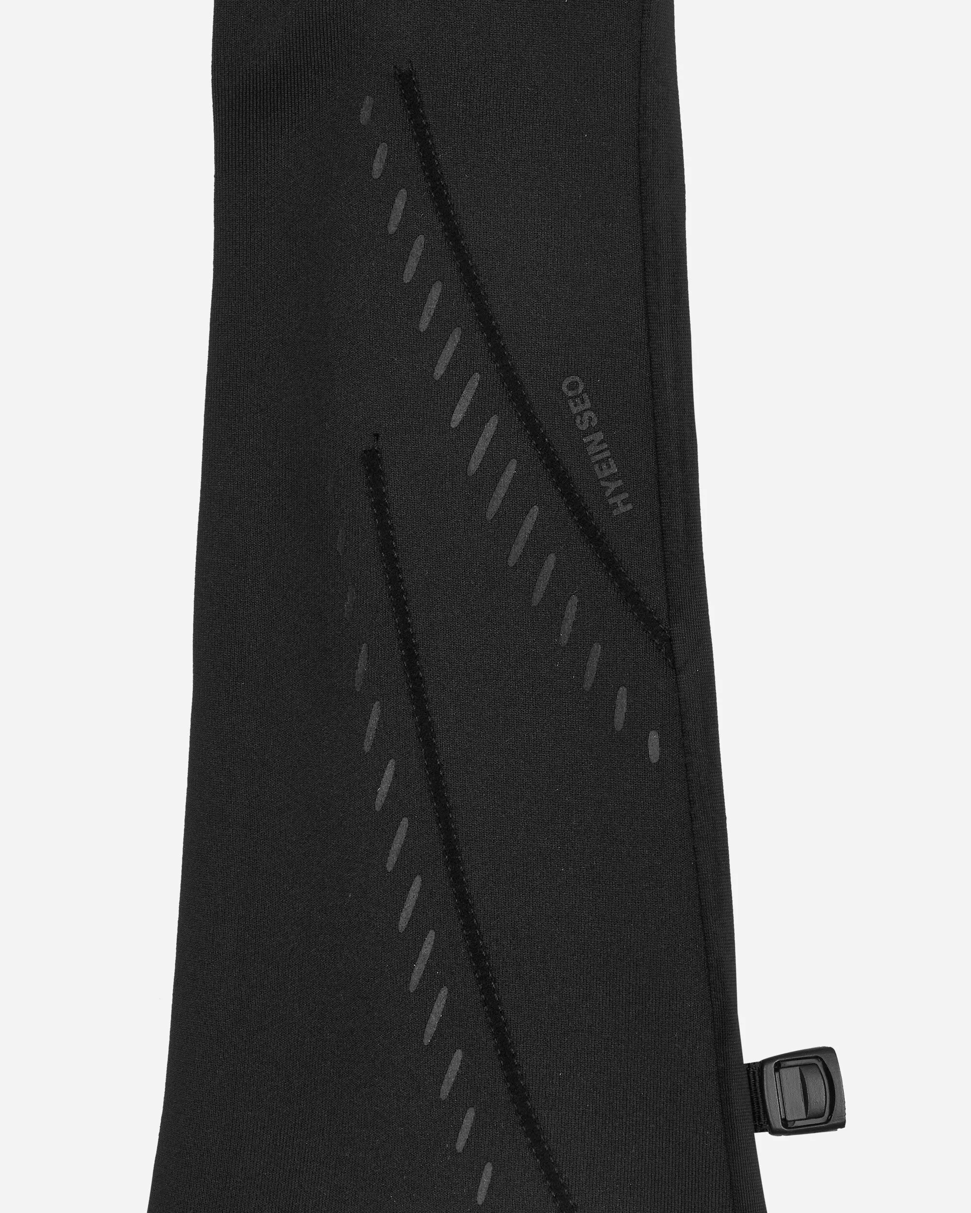 Graphic Long Gloves Black
