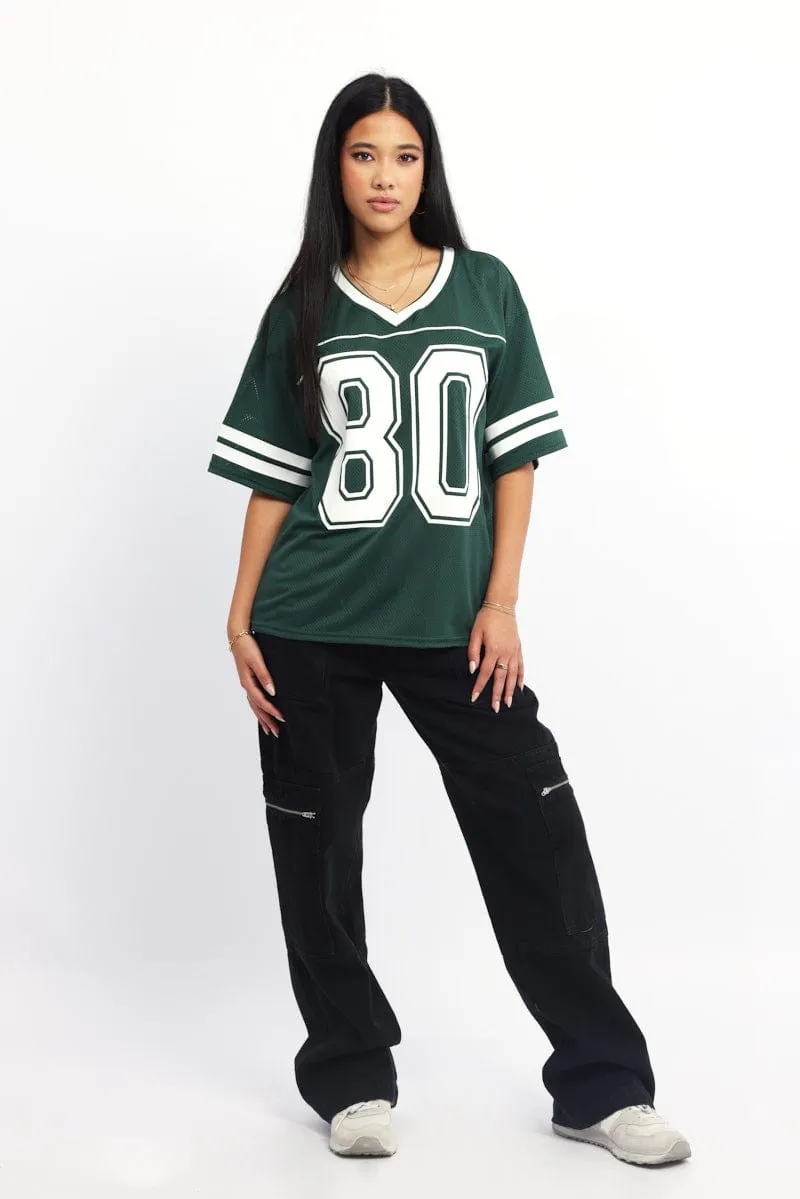 Green Sport Tee Short Sleeve
